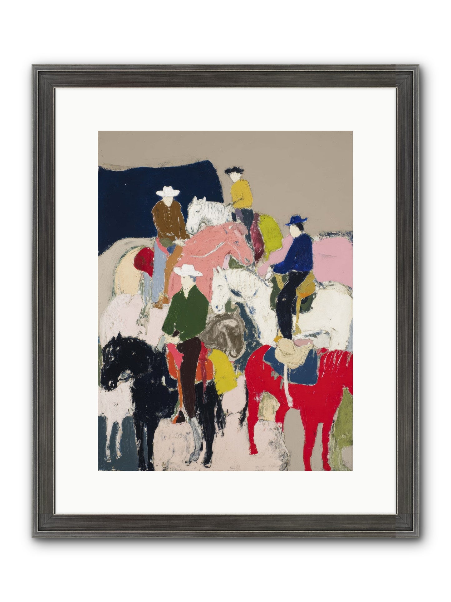 Hooves Writing Stories Framed Print - Slimwoods Black/Silver 12x16