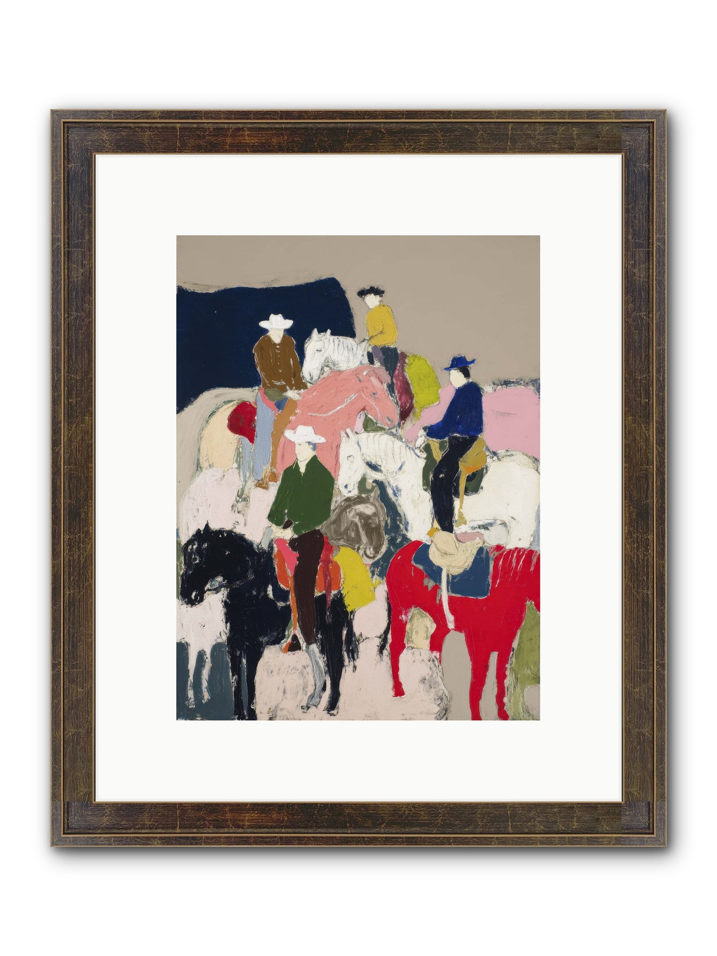 Hooves Writing Stories Framed Print - Slimwoods Black/Gold 9x12