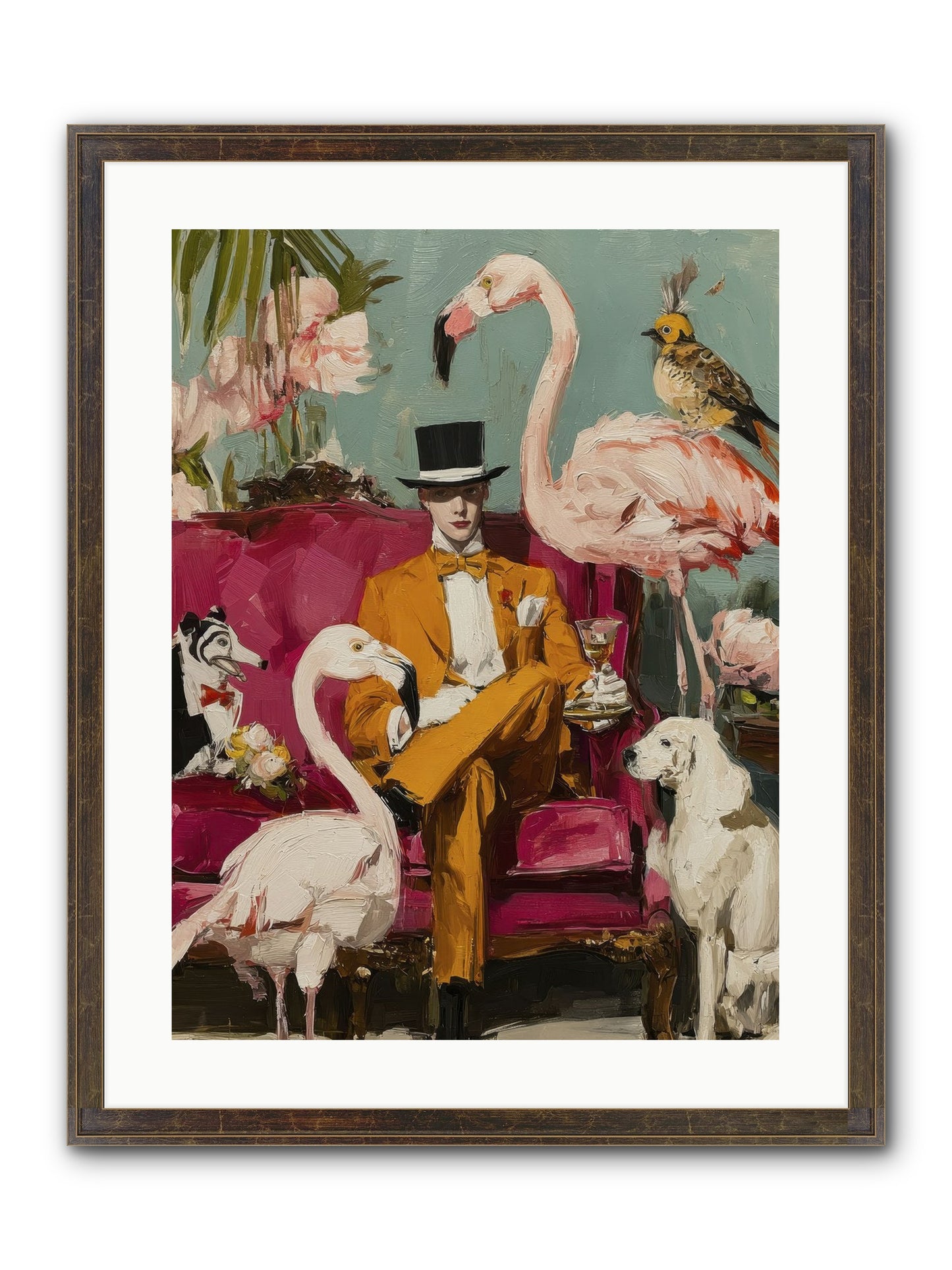 Hours Lost In Wonder Framed Print - Slimwoods Black/Gold 18x24