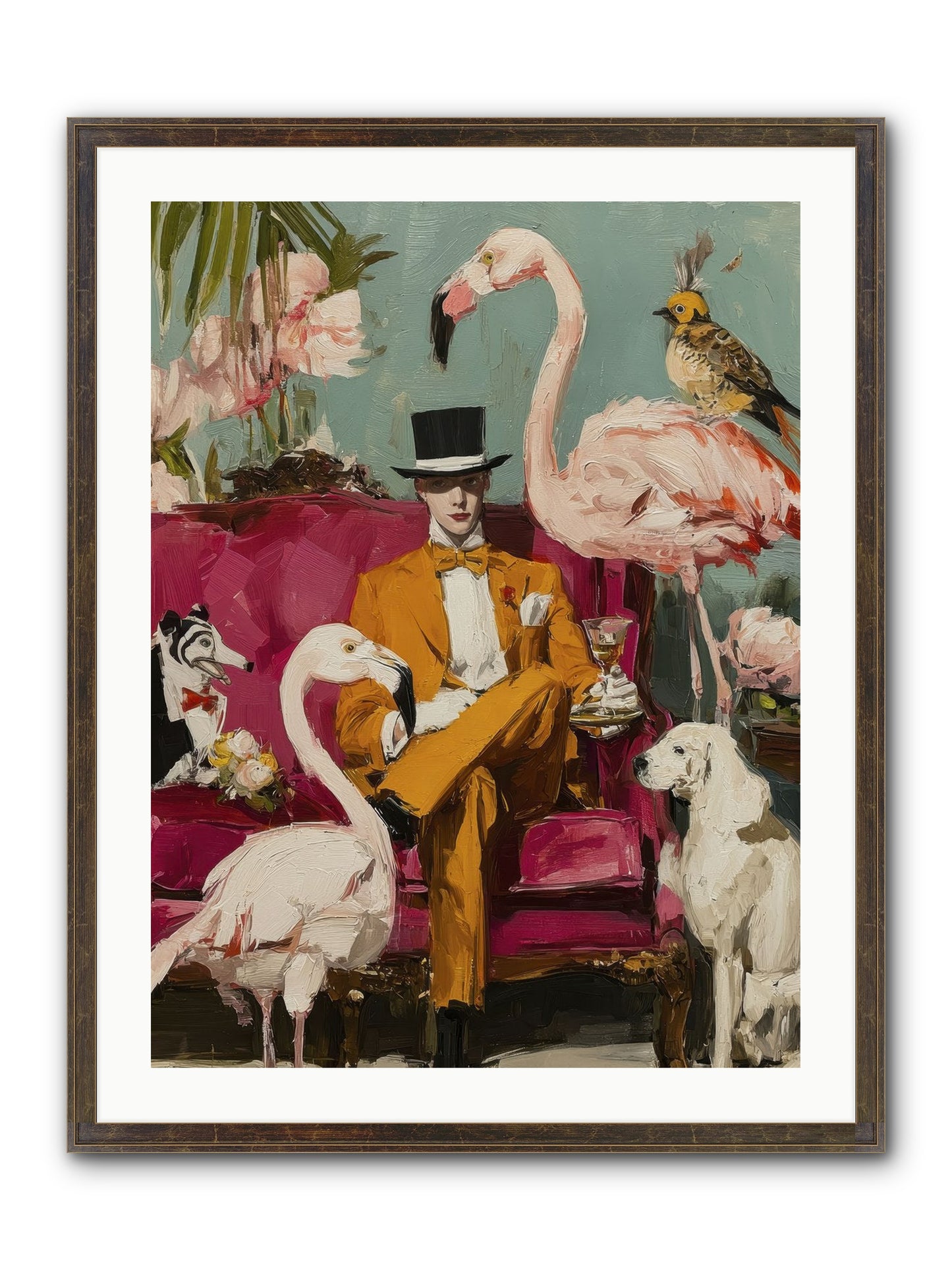 Hours Lost In Wonder Framed Print - Slimwoods Black/Gold 24x32