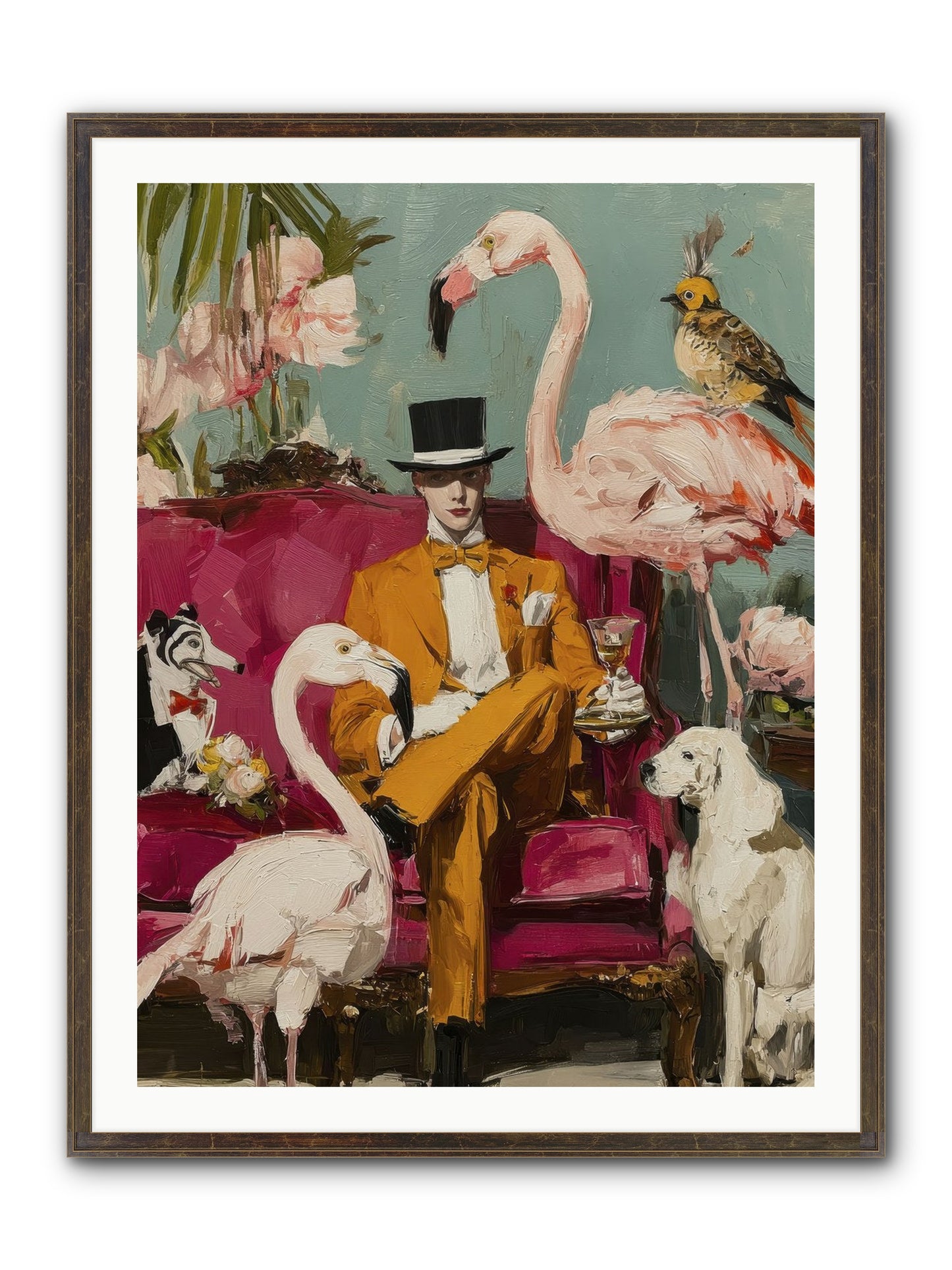 Hours Lost In Wonder Framed Print - Slimwoods Black/Gold 30x40