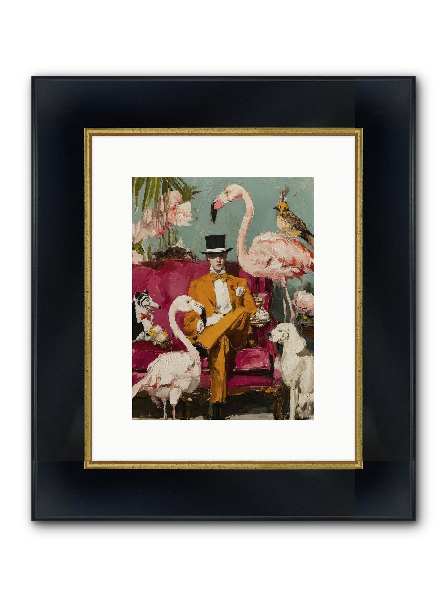 Hours Lost In Wonder Framed Print - Wide Black w/Gold 9x12