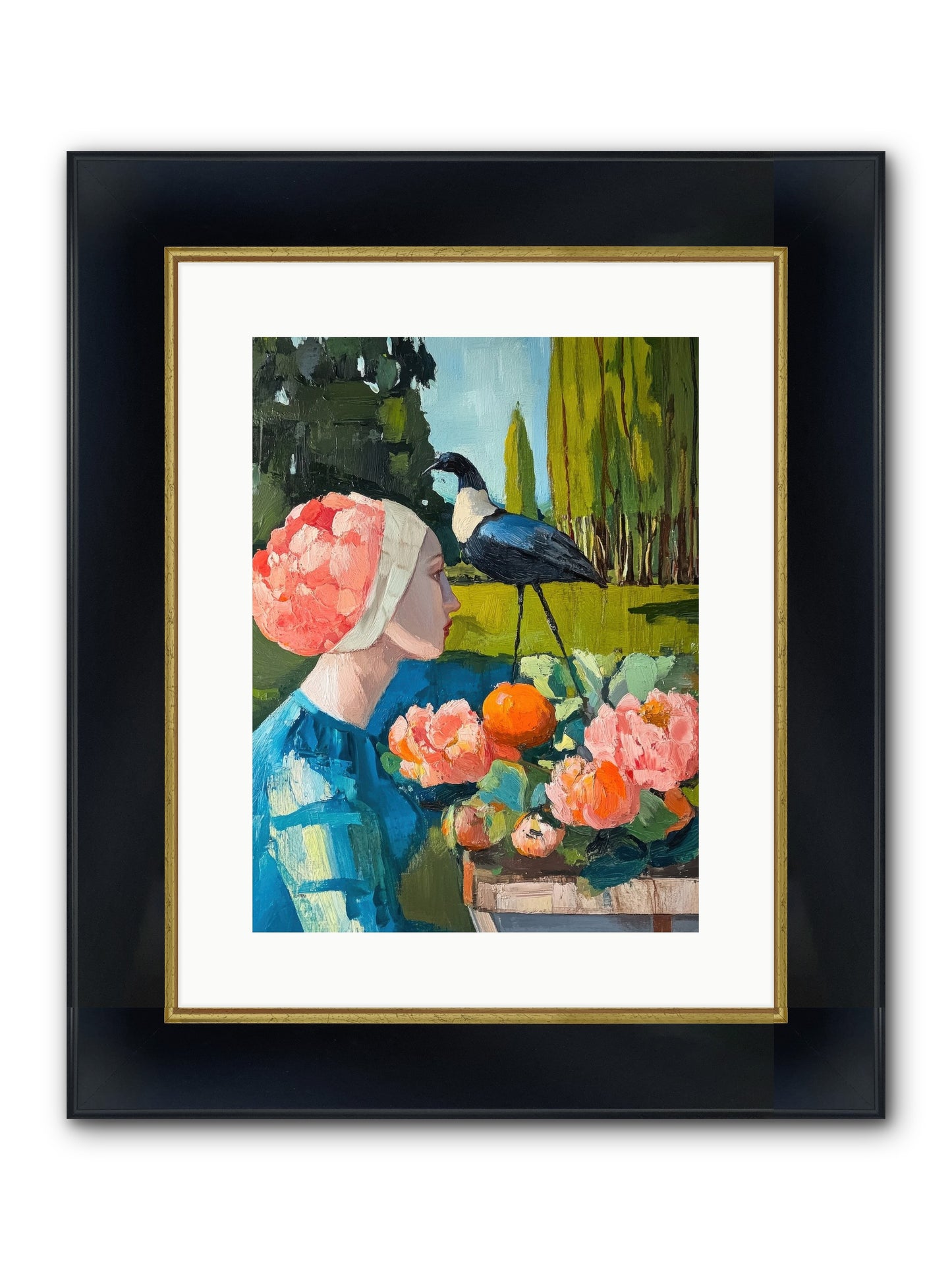Hours Of Anticipation Framed Print - Wide Black w/Gold 12x16