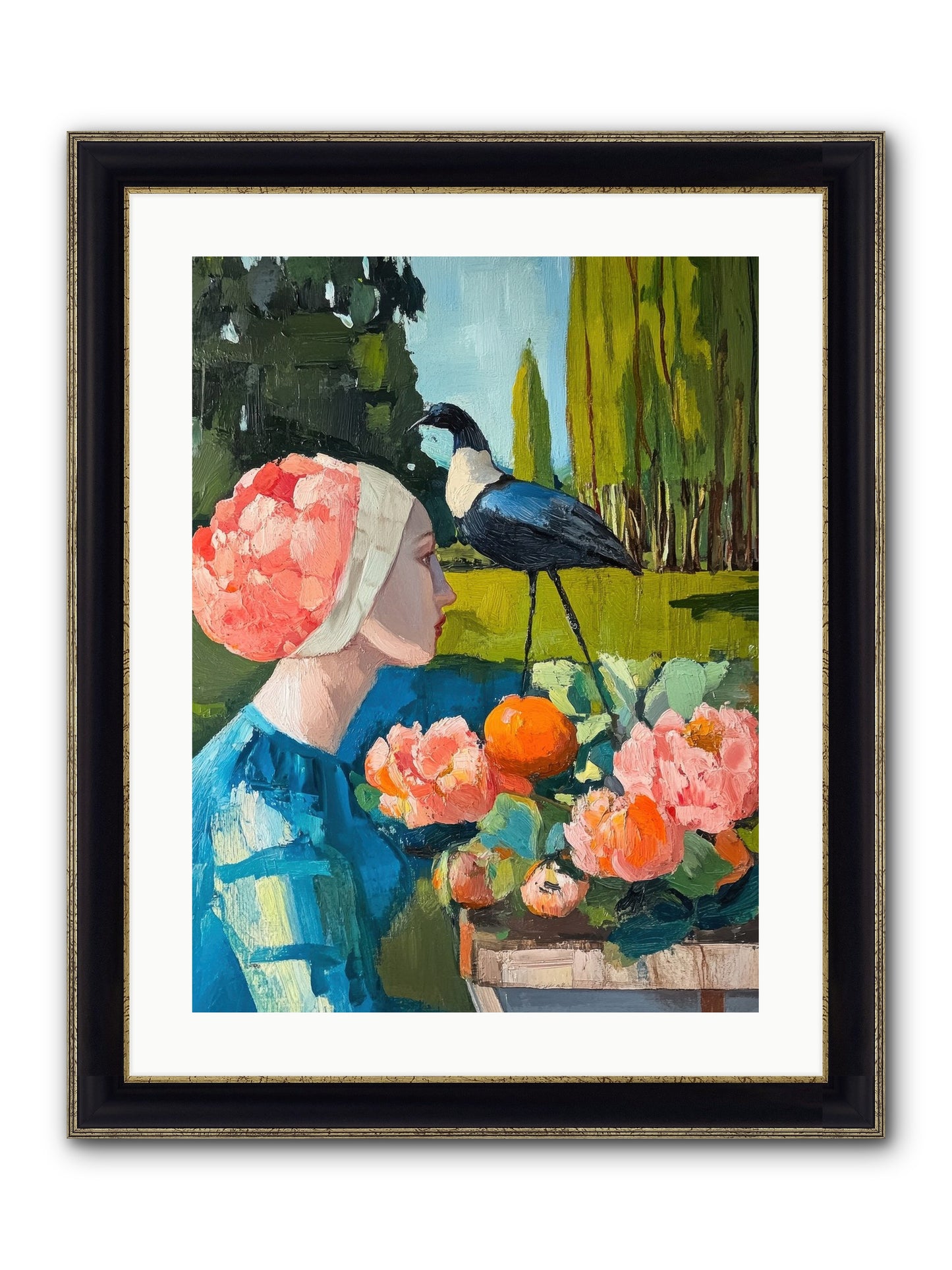 Hours Of Anticipation Framed Print - Black & Gold 18x24