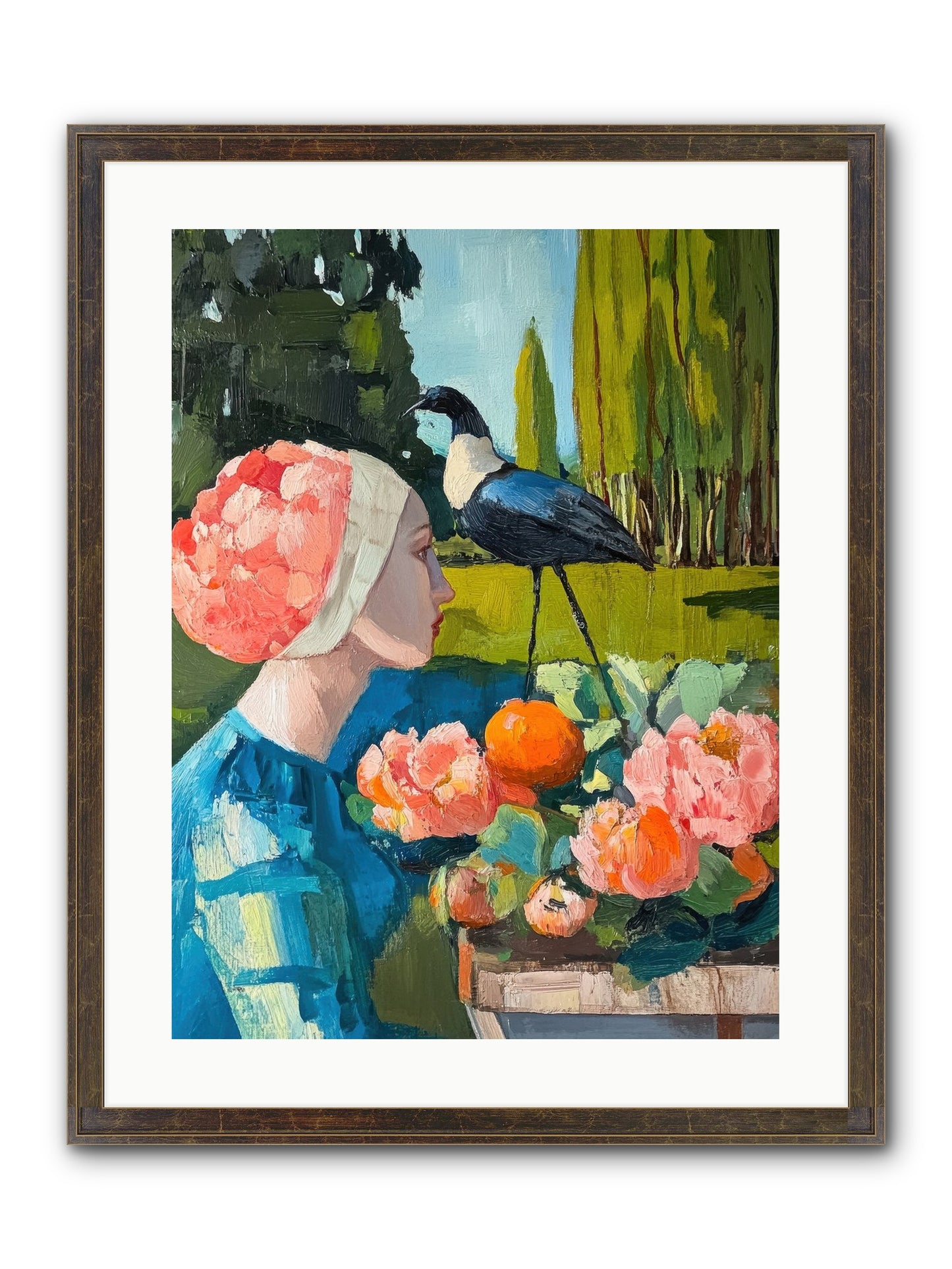 Hours Of Anticipation Framed Print - Slimwoods Black/Gold 18x24