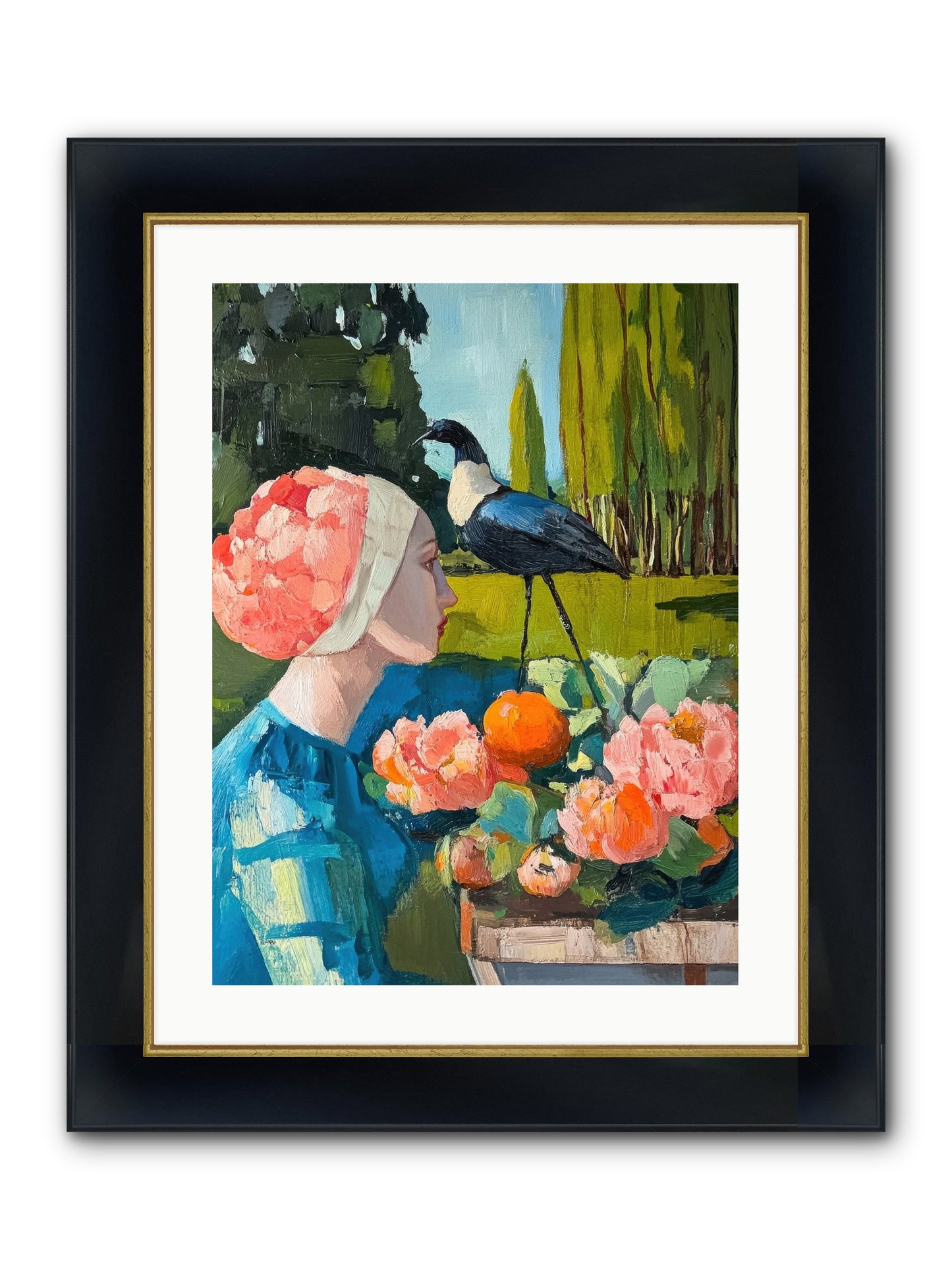 Hours Of Anticipation Framed Print - Wide Black w/Gold 18x24