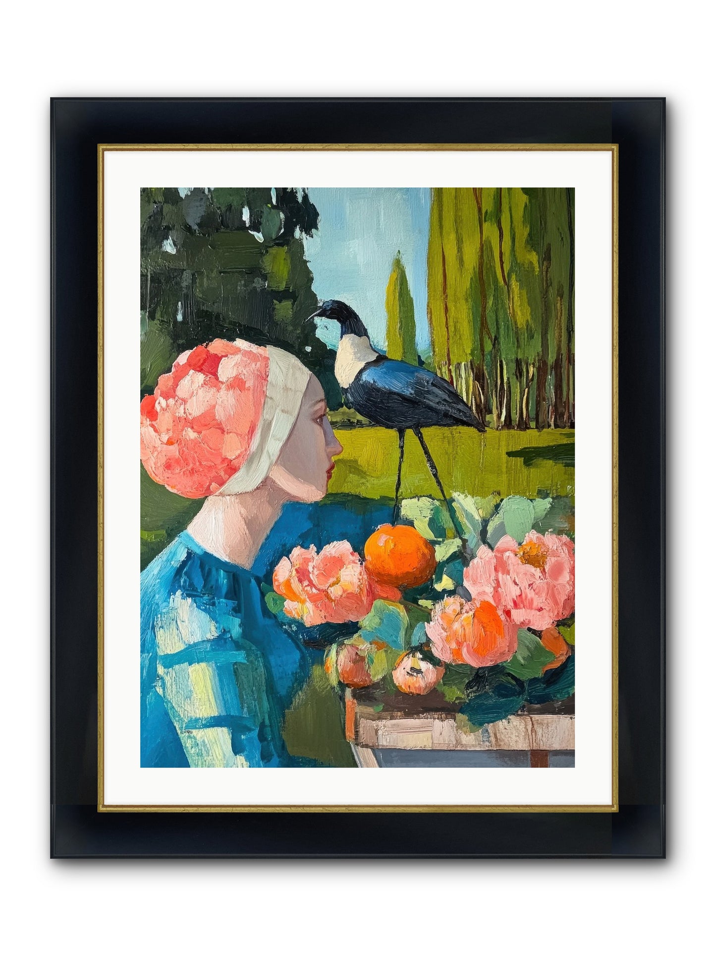 Hours Of Anticipation Framed Print - Wide Black w/Gold 24x32