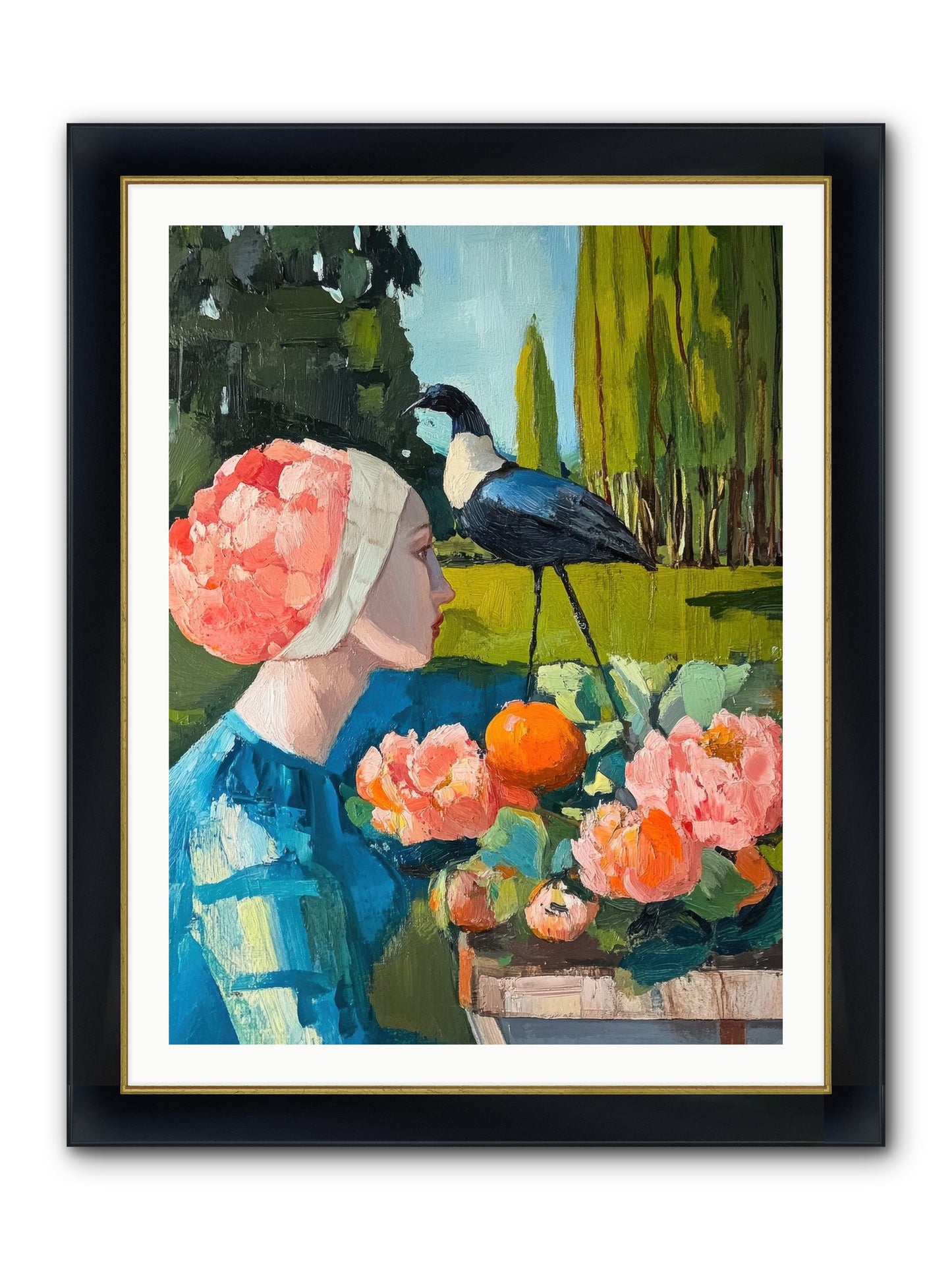 Hours Of Anticipation Framed Print - Wide Black w/Gold 30x40