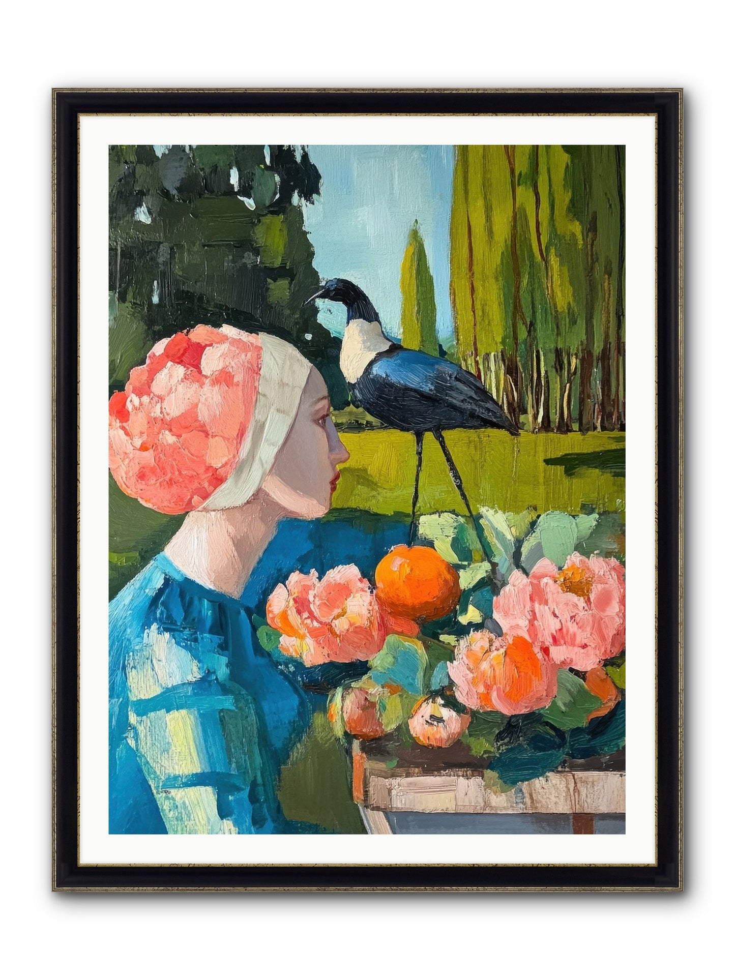 Hours Of Anticipation Framed Print - Black & Gold 36x48