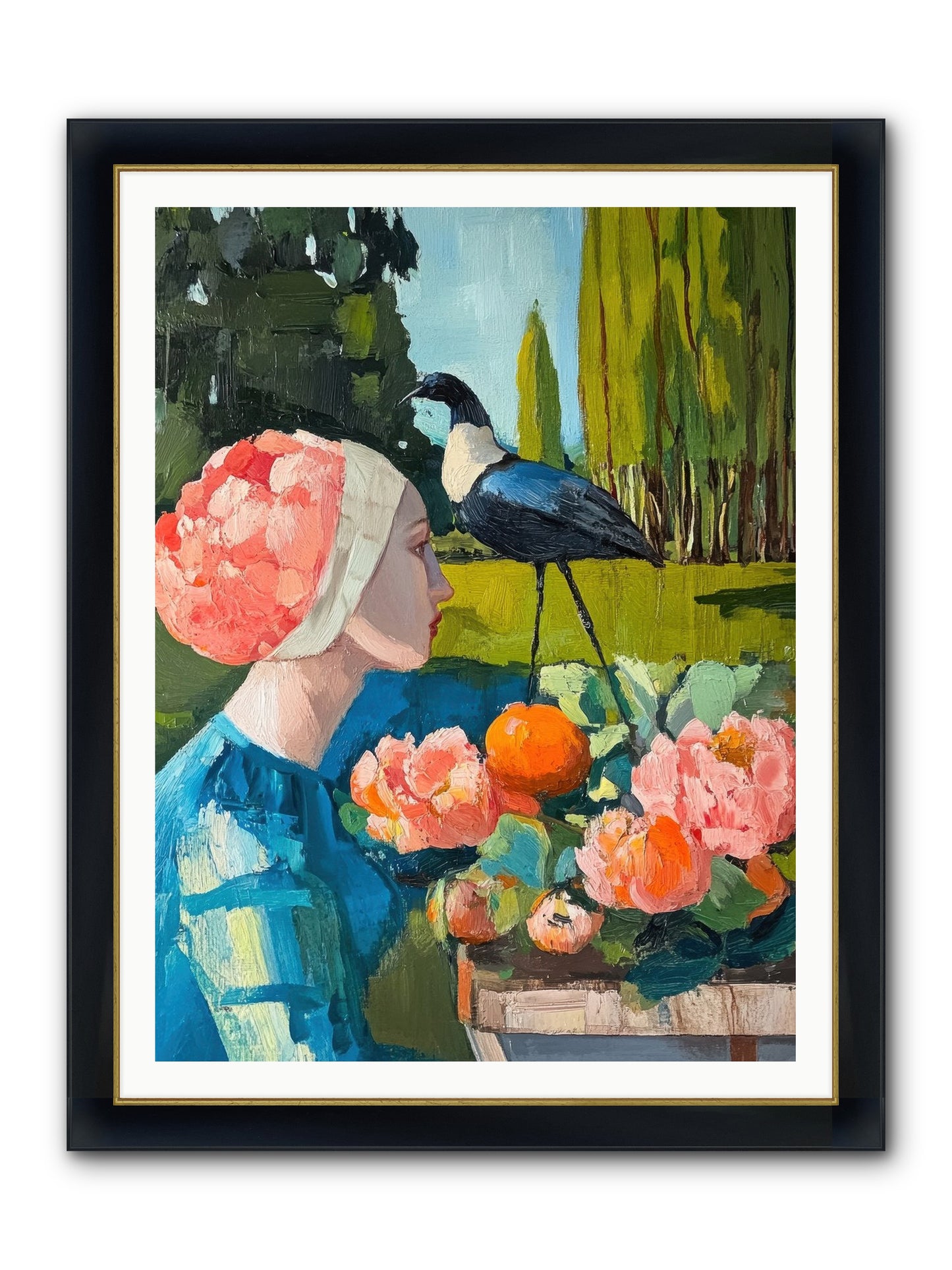 Hours Of Anticipation Framed Print - Wide Black w/Gold 36x48