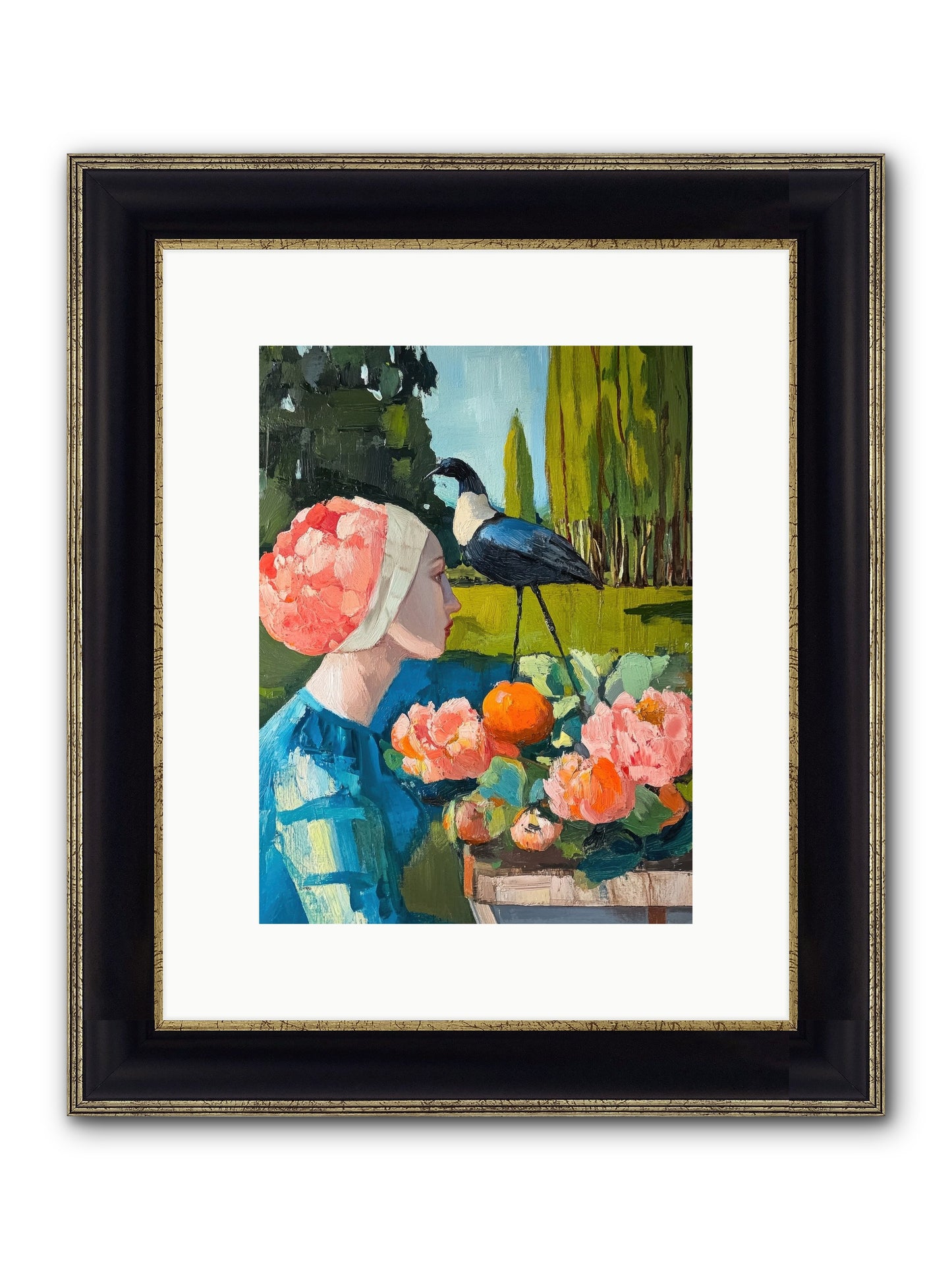 Hours Of Anticipation Framed Print - Black & Gold 9x12