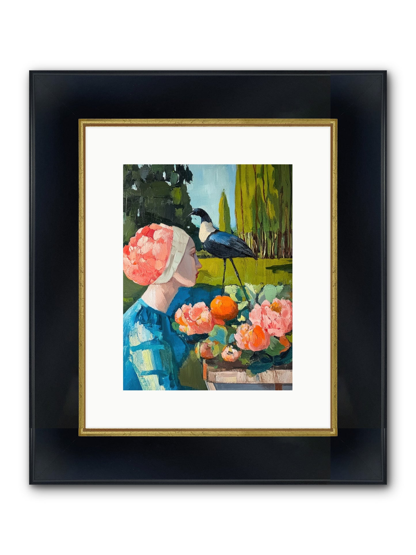 Hours Of Anticipation Framed Print - Wide Black w/Gold 9x12