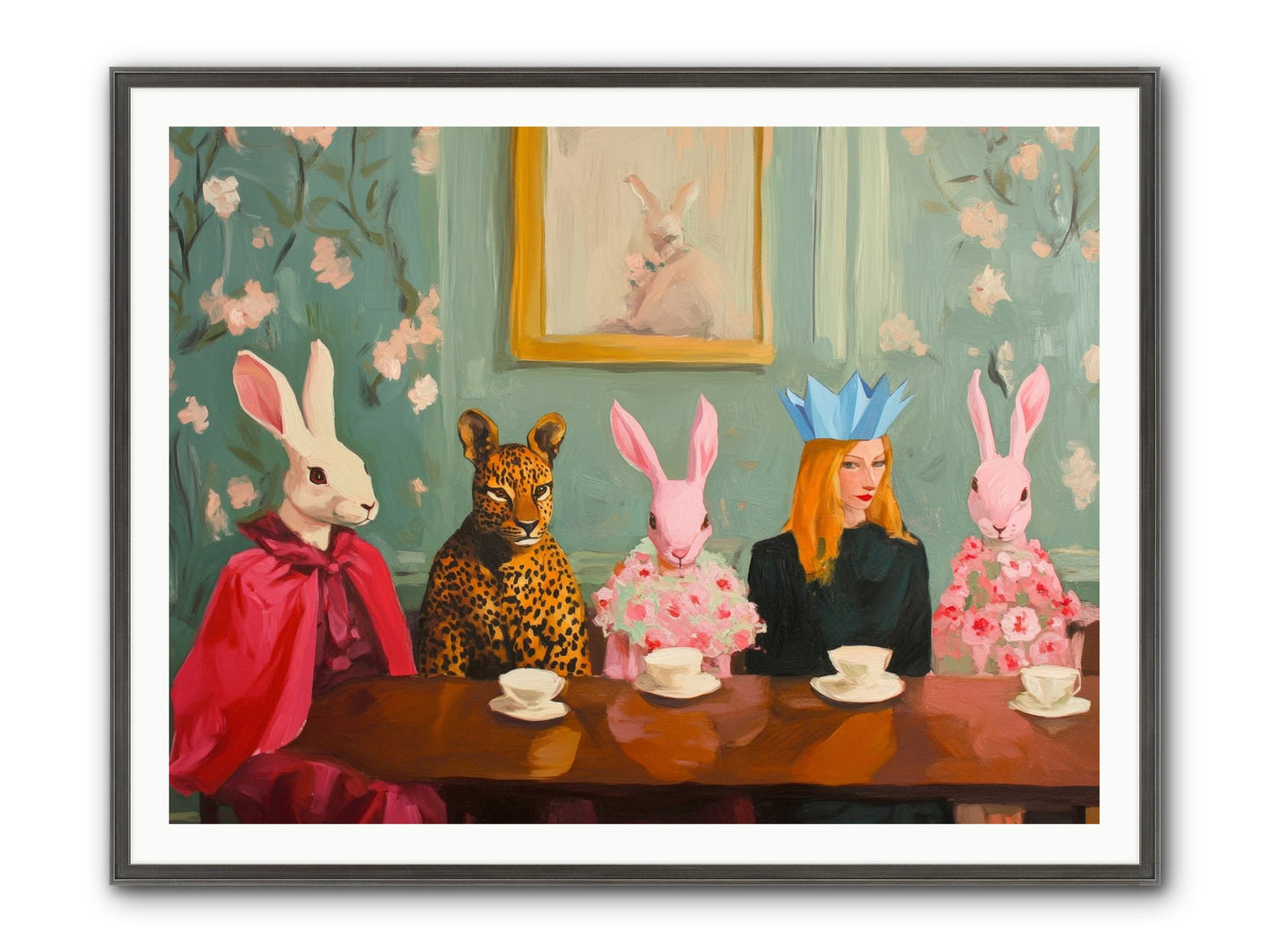 How Morning Found Us Framed Print - Slimwoods Black/Silver 48x36