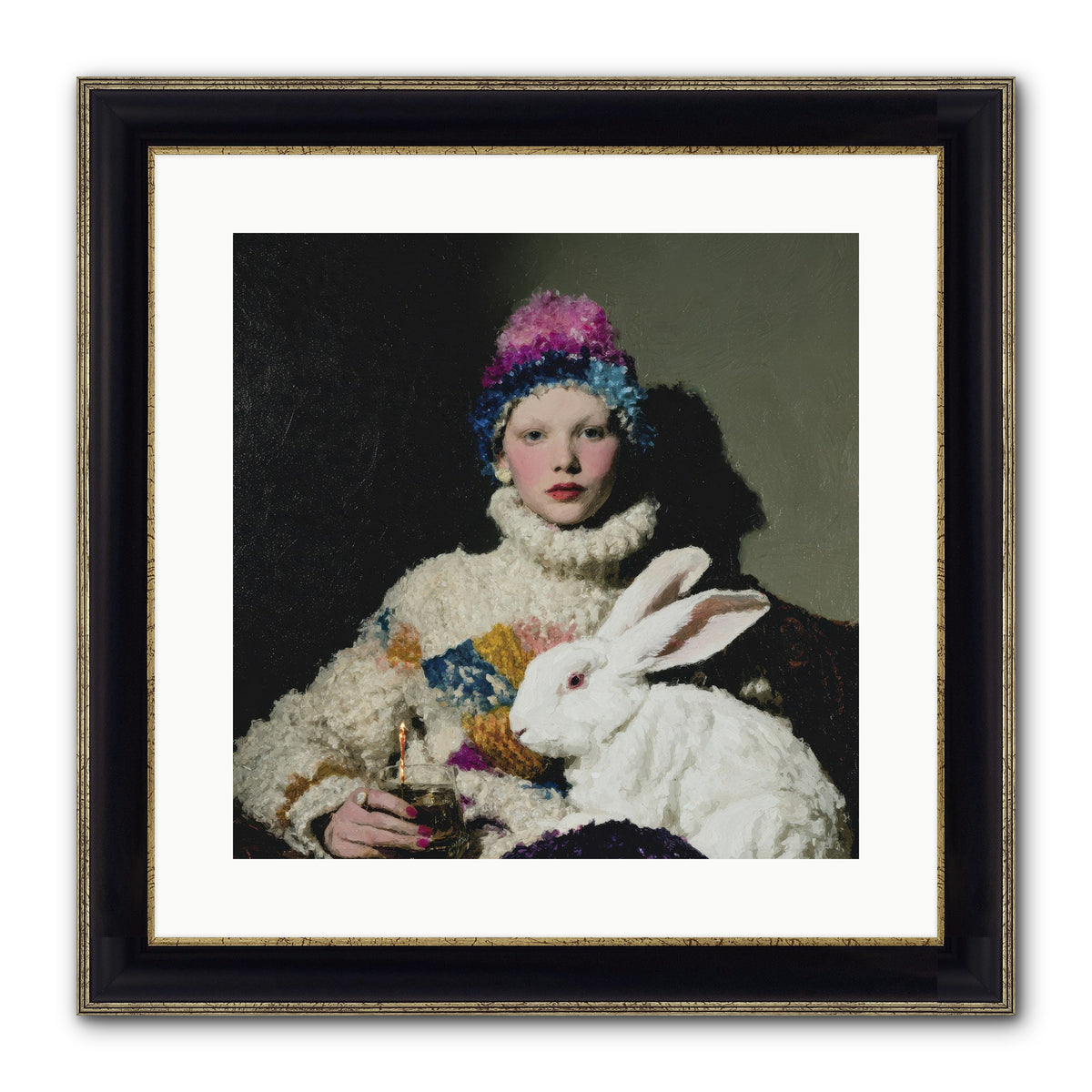 How Opal Learned to Dream Framed Print - Black & Gold 16x16