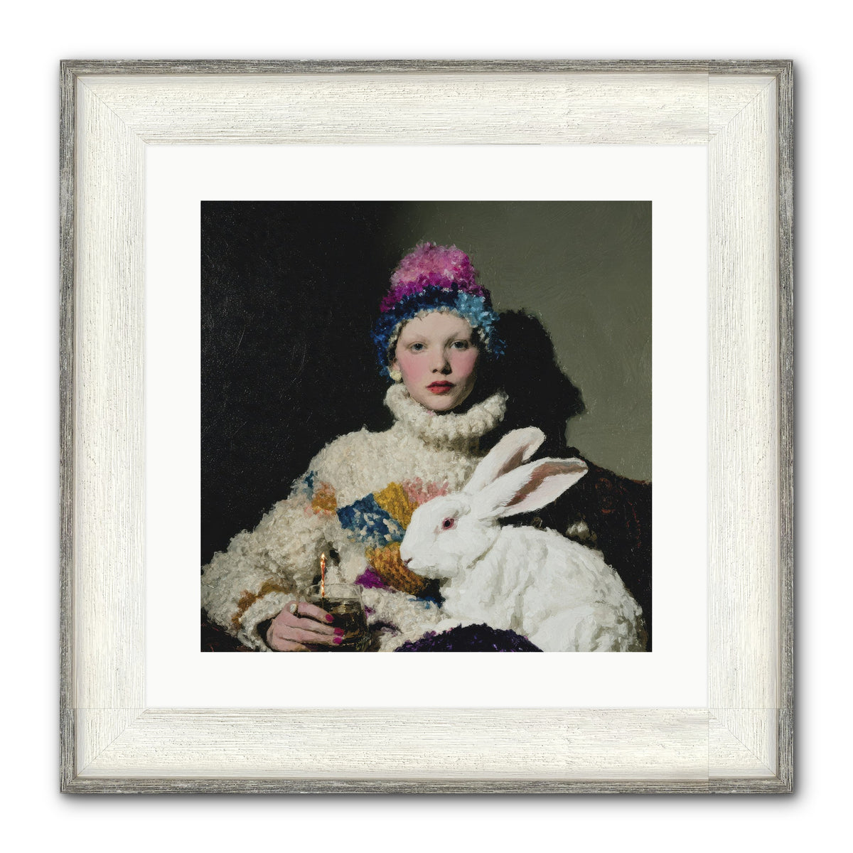 How Opal Learned to Dream Framed Print - Driftwood White 16x16