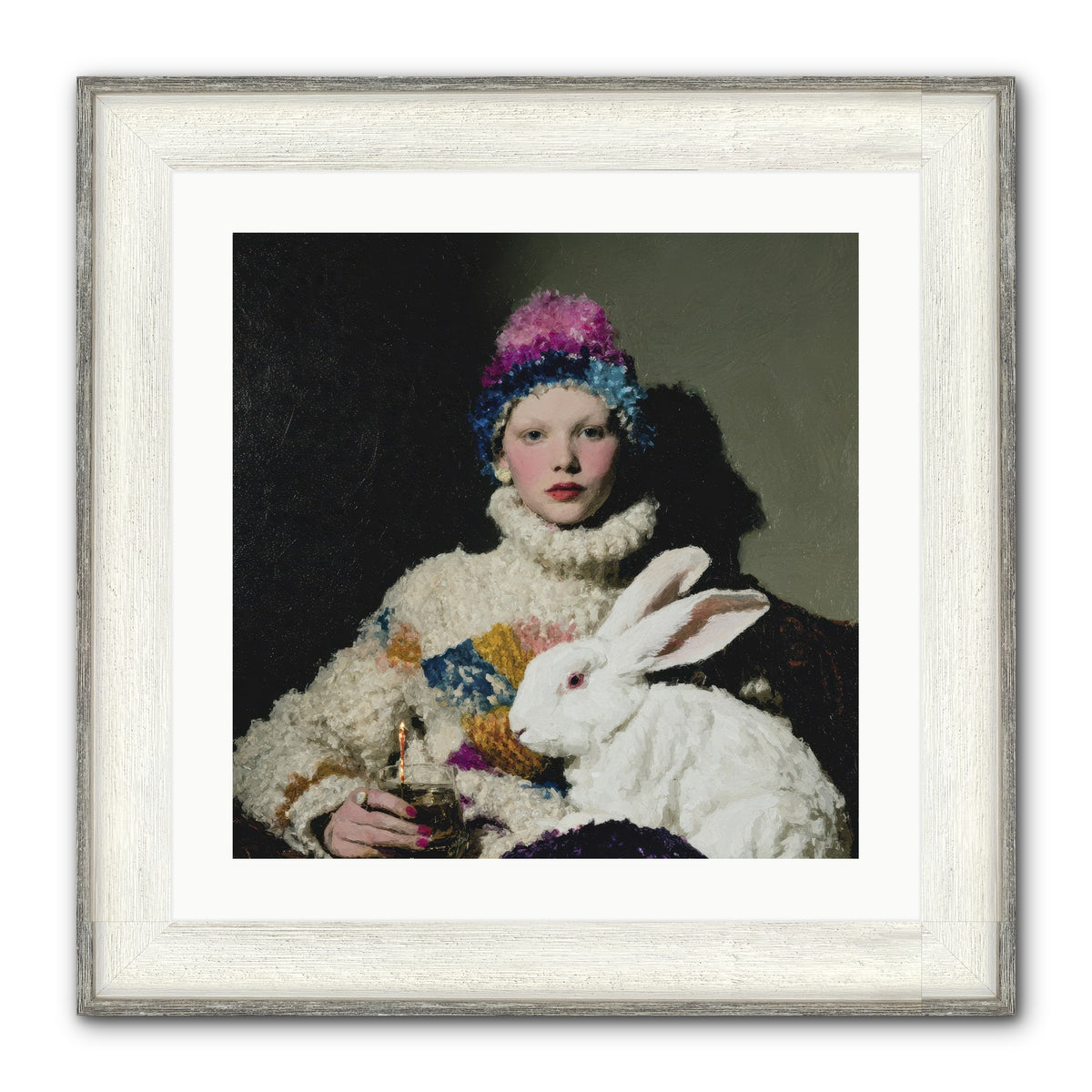 How Opal Learned to Dream Framed Print - Driftwood White 20x20