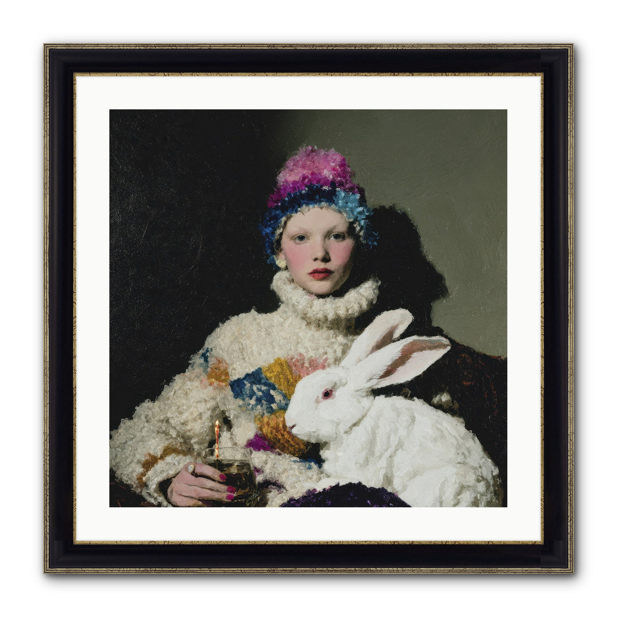 How Opal Learned to Dream Framed Print - Black & Gold 24x24