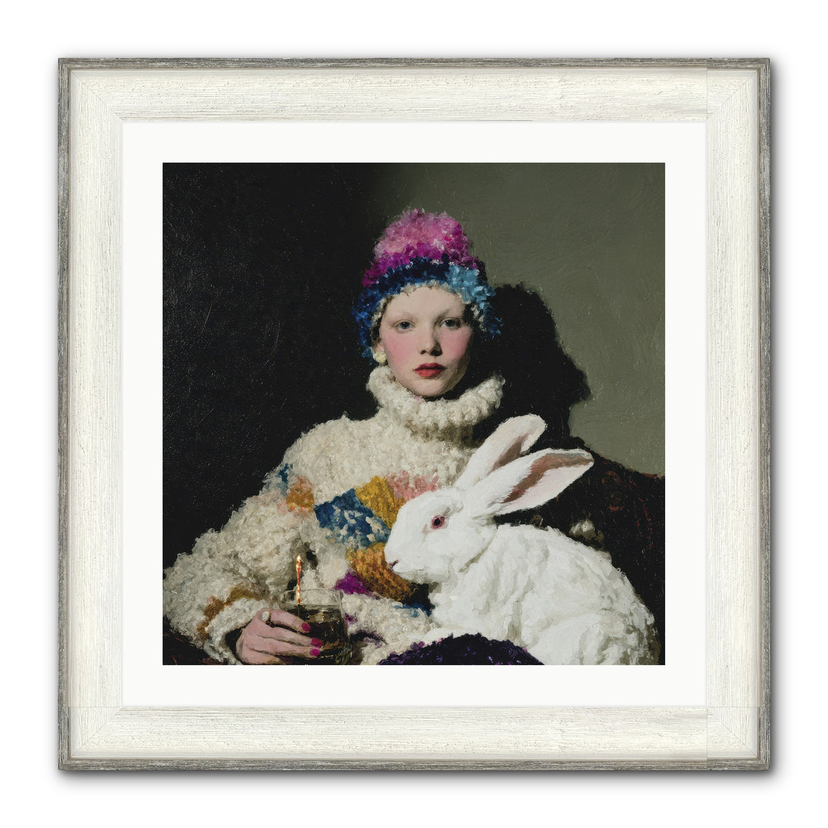 How Opal Learned to Dream Framed Print - Driftwood White 24x24