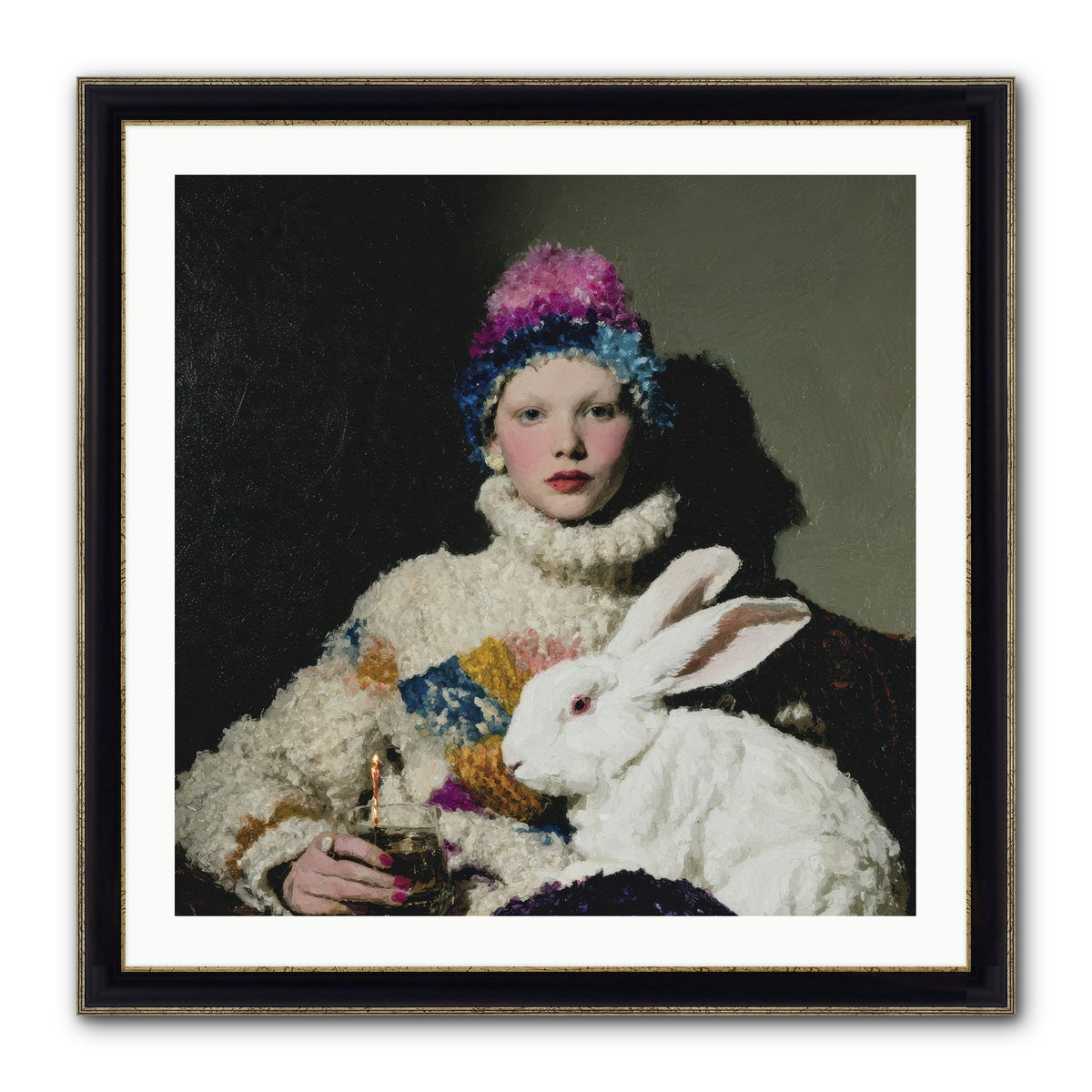 How Opal Learned to Dream Framed Print - Black & Gold 30x30