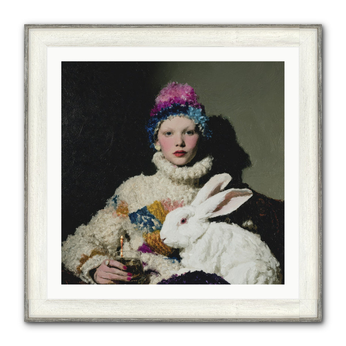 How Opal Learned to Dream Framed Print - Driftwood White 30x30