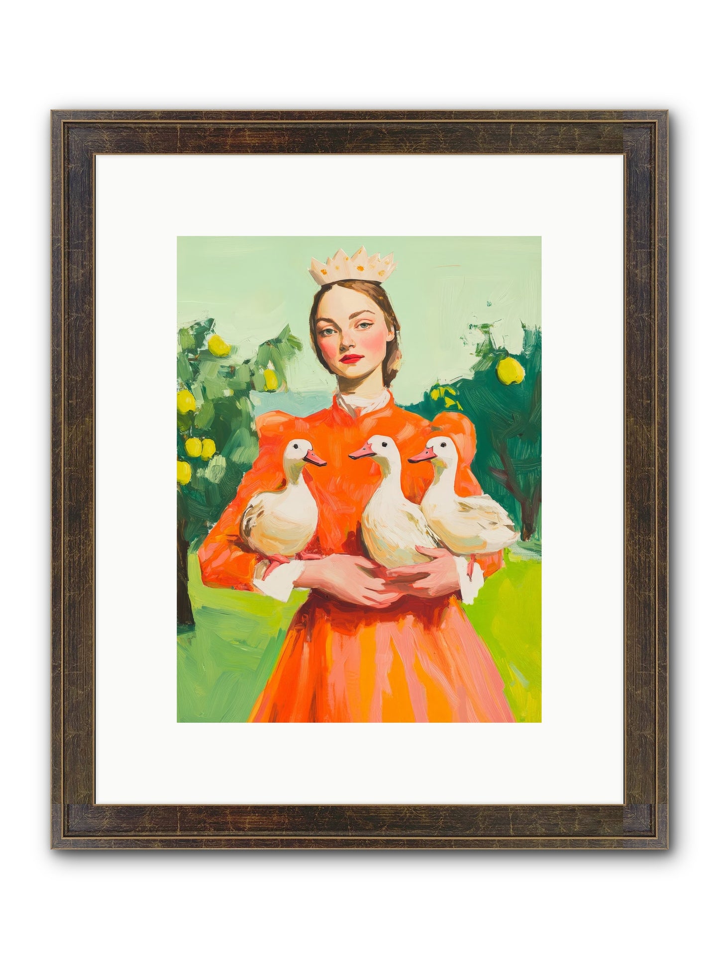 How Wings Found Love Framed Print - Slimwoods Black/Gold 9x12