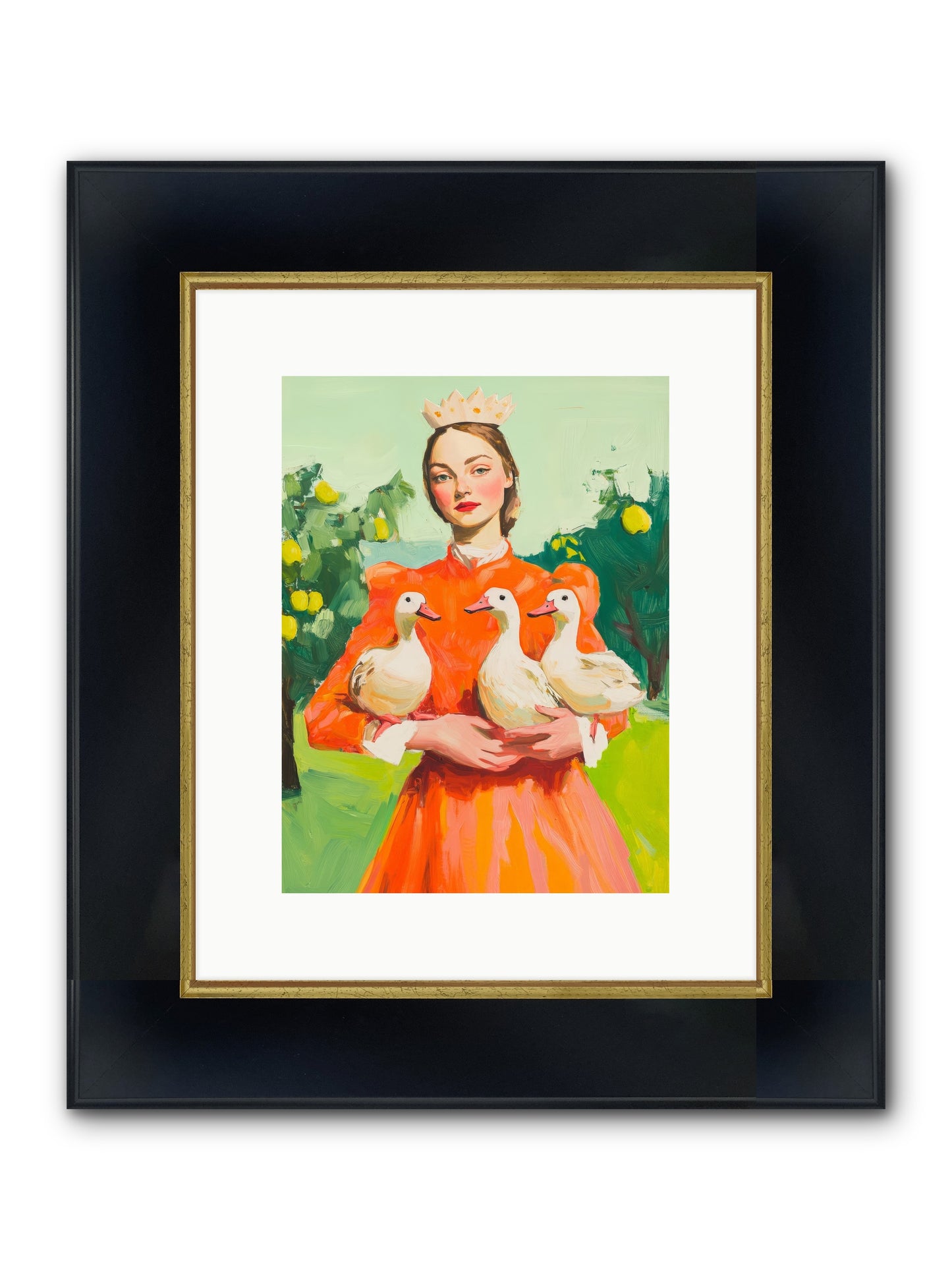 How Wings Found Love Framed Print - Wide Black w/Gold 9x12