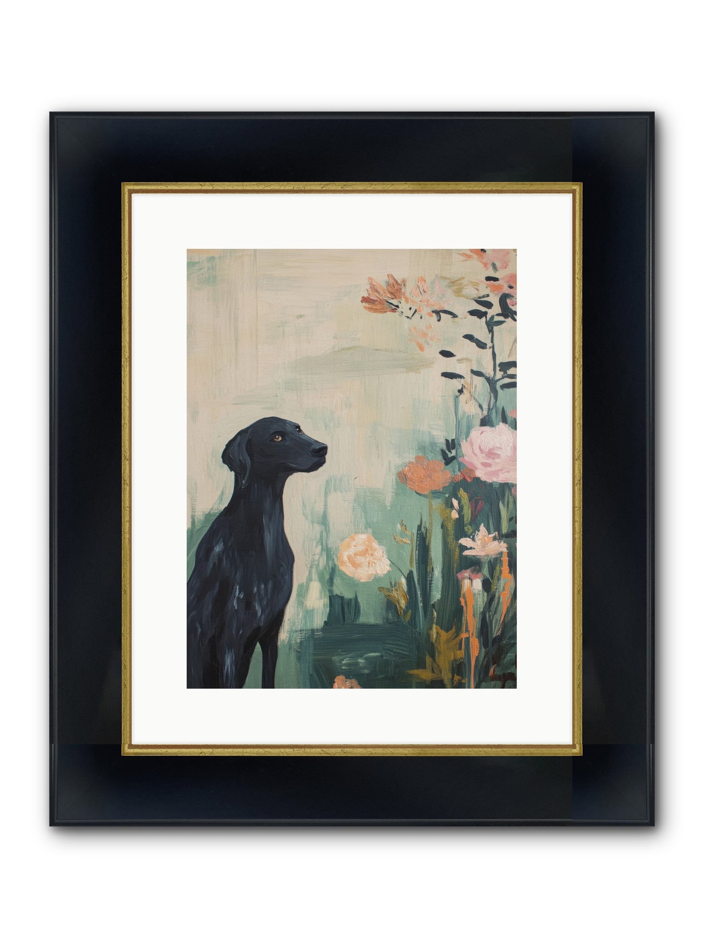 Hunter Of Stars Framed Print - Wide Black w/Gold 12x16