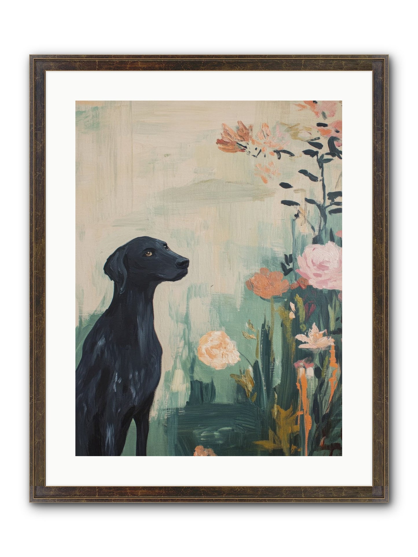 Hunter Of Stars Framed Print - Slimwoods Black/Gold 18x24