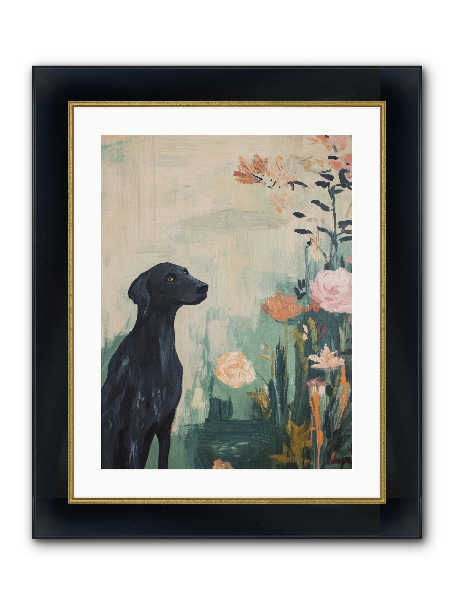Hunter Of Stars Framed Print - Wide Black w/Gold 18x24