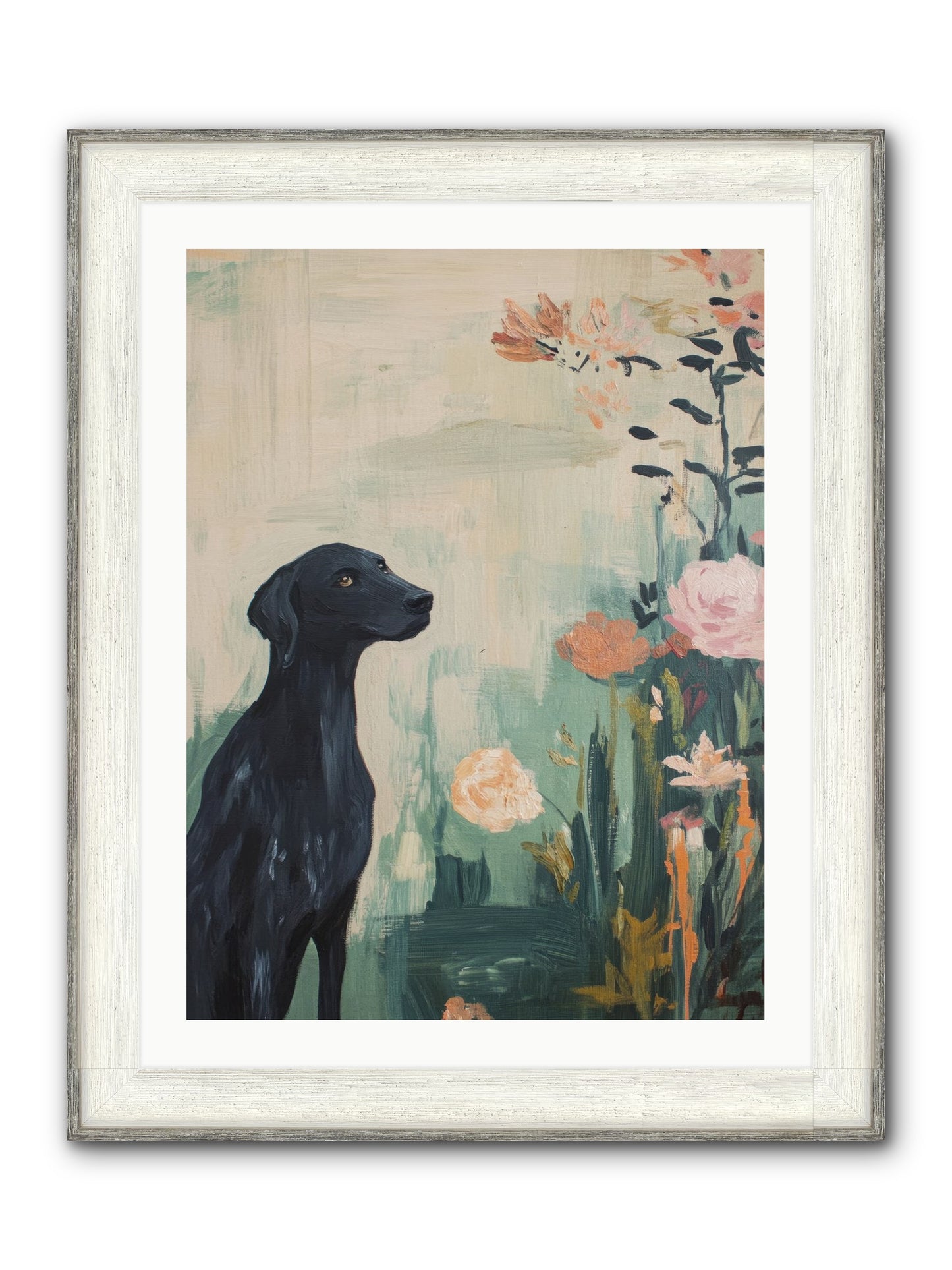 Hunter Of Stars Framed Print - Driftwood White 24x32