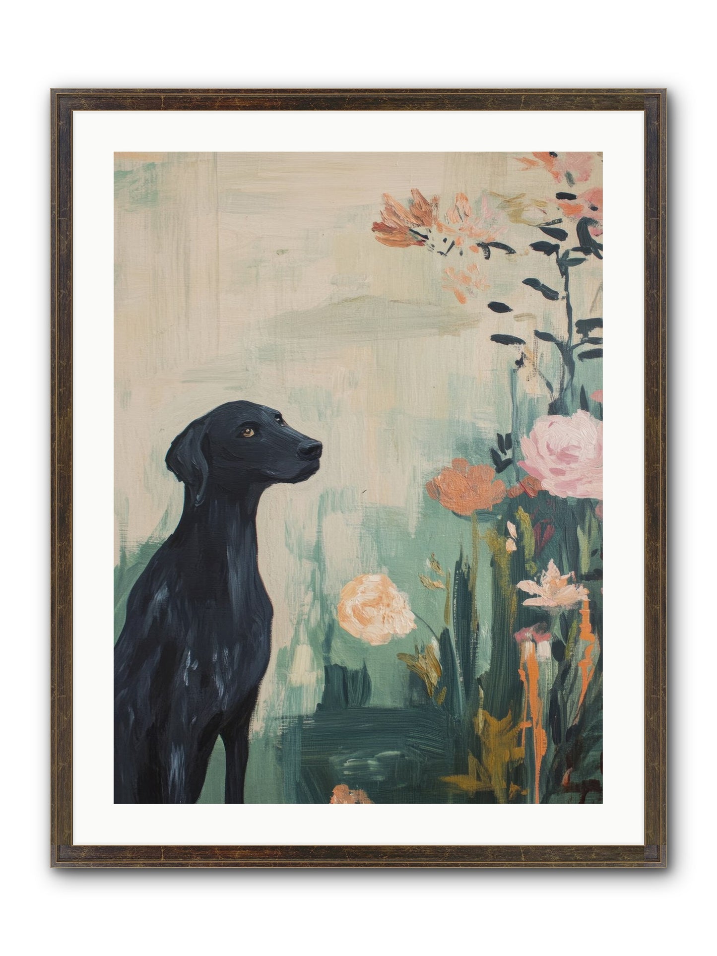 Hunter Of Stars Framed Print - Slimwoods Black/Gold 24x32