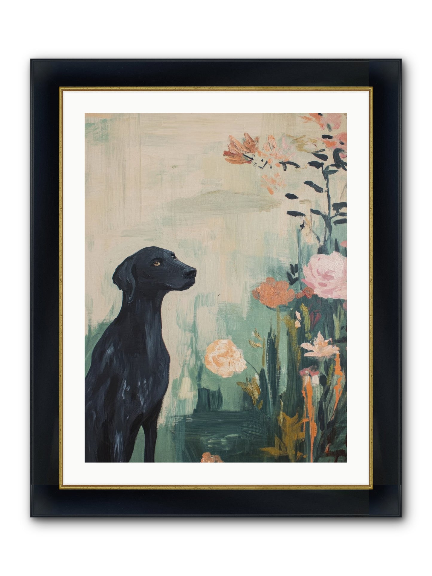 Hunter Of Stars Framed Print - Wide Black w/Gold 24x32