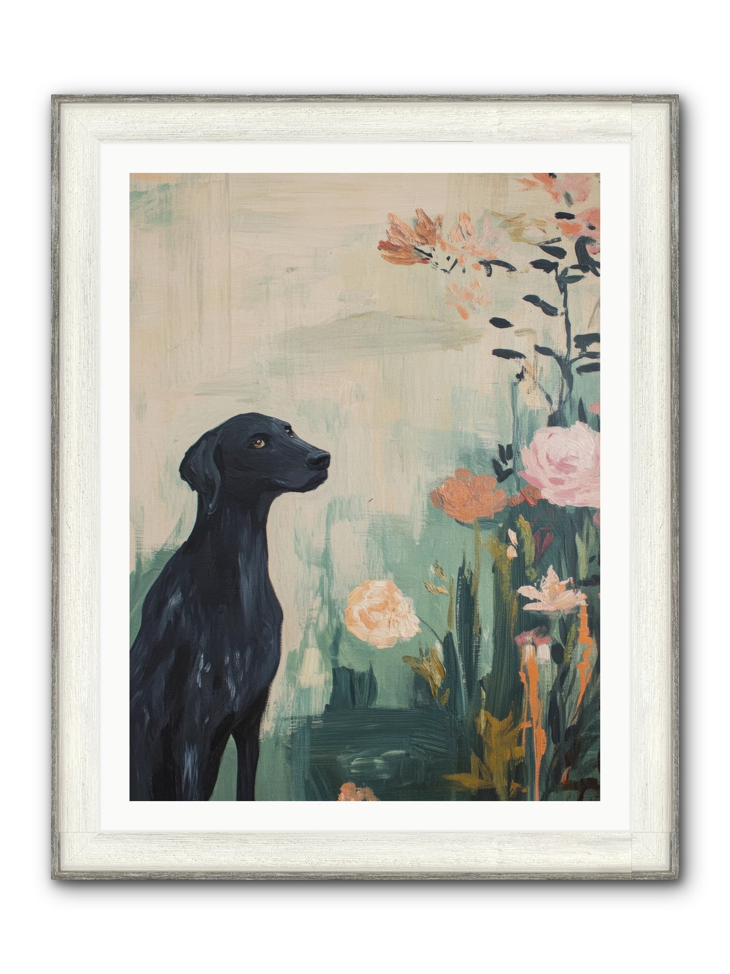 Hunter Of Stars Framed Print - Driftwood White 30x40