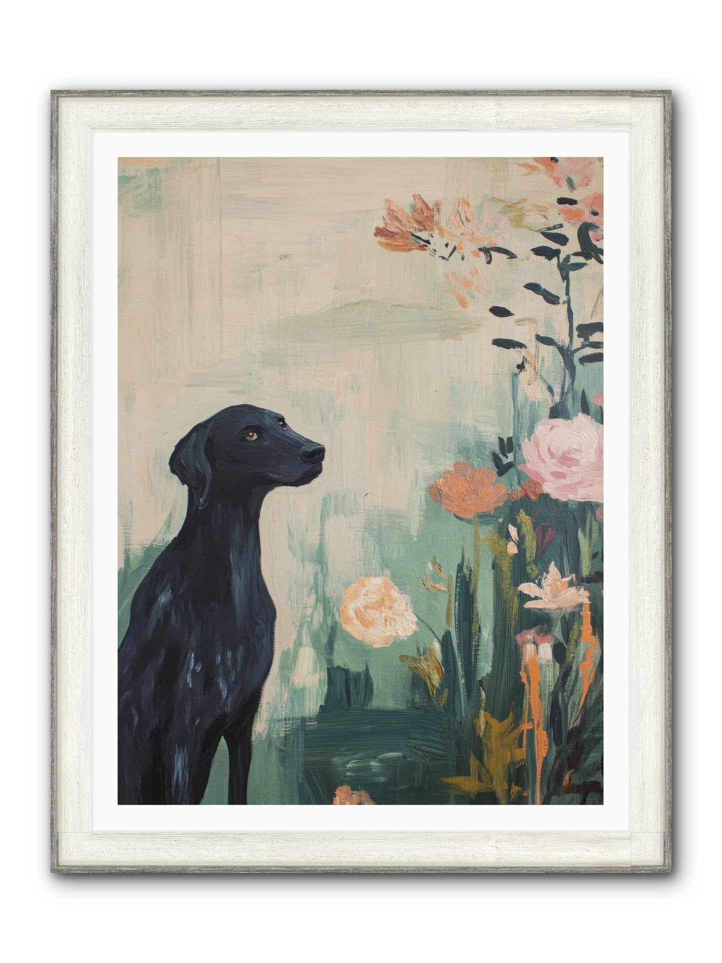 Hunter Of Stars Framed Print - Driftwood White 36x48