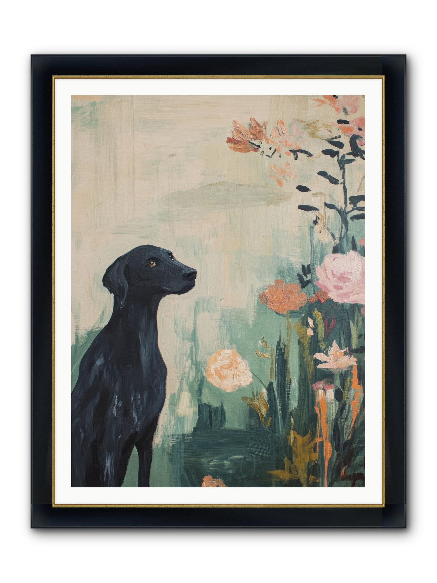 Hunter Of Stars Framed Print - Wide Black w/Gold 36x48