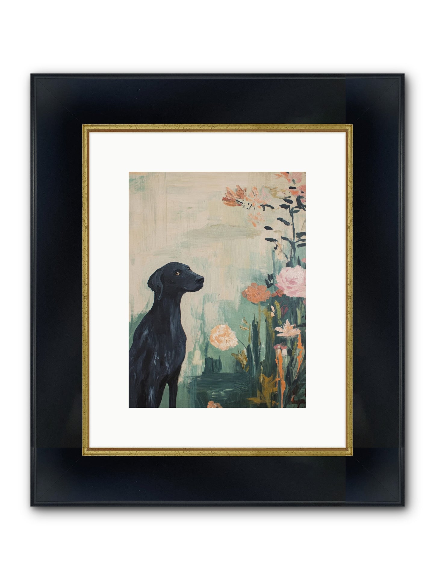 Hunter Of Stars Framed Print - Wide Black w/Gold 9x12