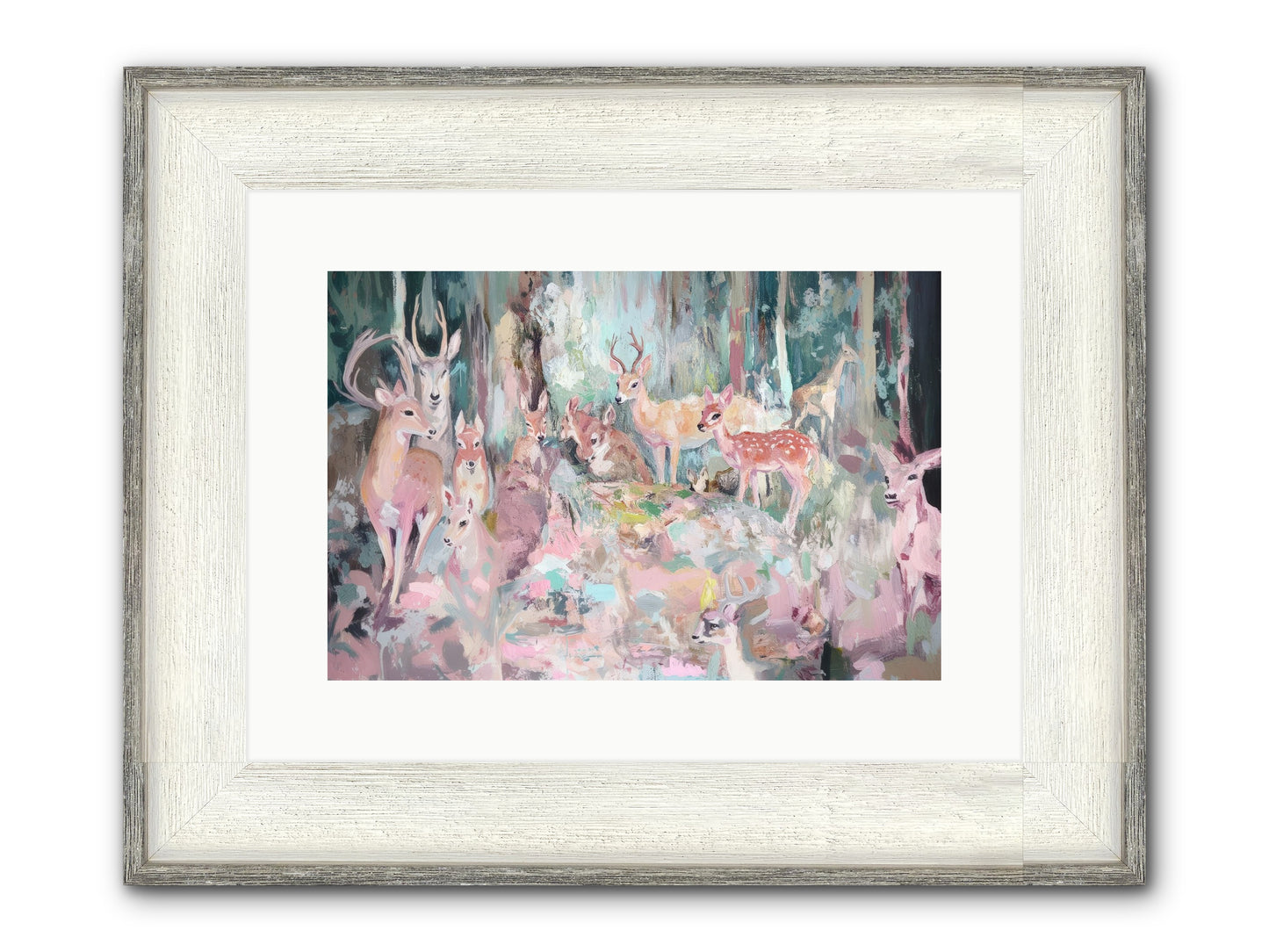 Huntington Glen Framed Print - Driftwood White 15x10