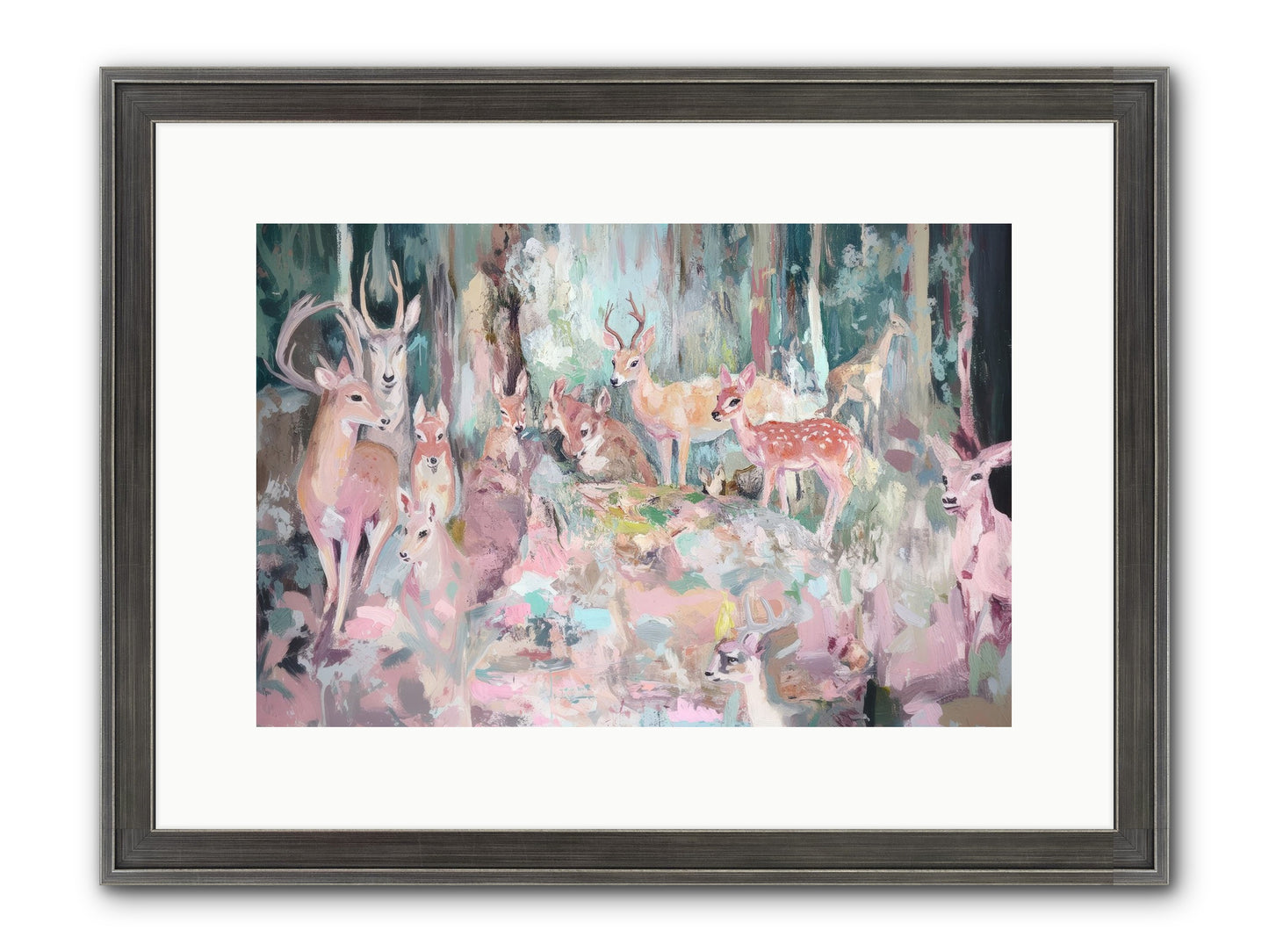 Huntington Glen Framed Print - Slimwoods Black/Silver 15x10
