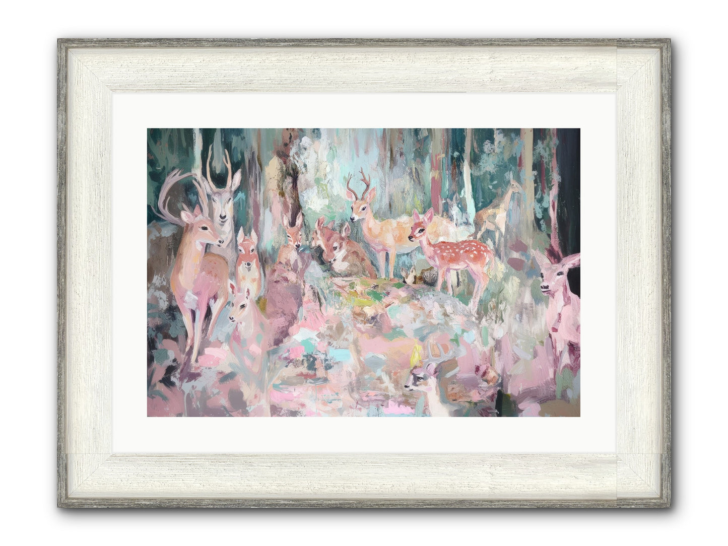 Huntington Glen Framed Print - Driftwood White 24x16
