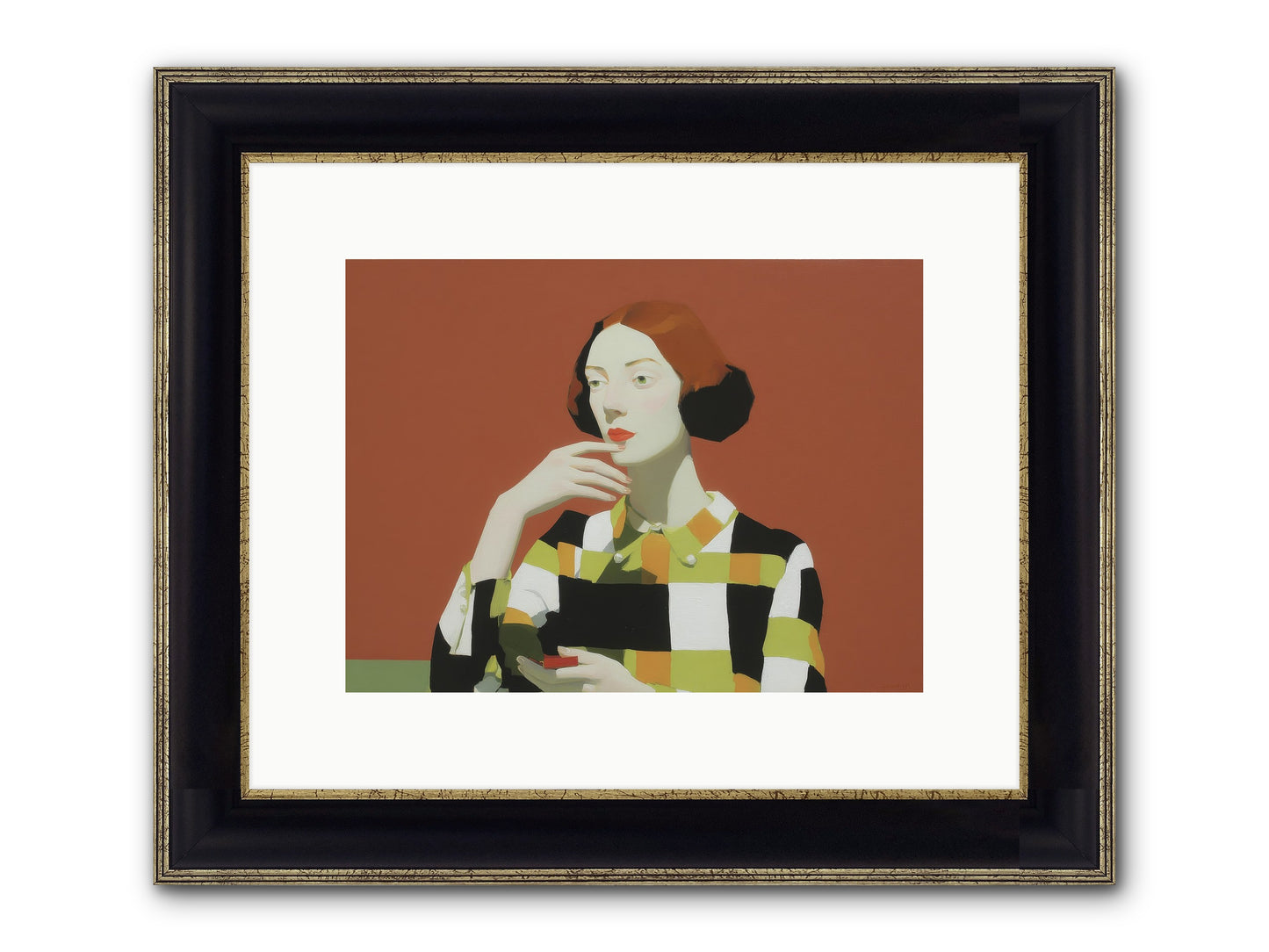 Hush Of Dawn Framed Print - Black & Gold 12x9