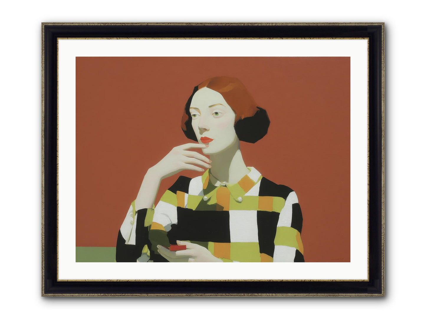 Hush Of Dawn Framed Print - Black & Gold 32x24