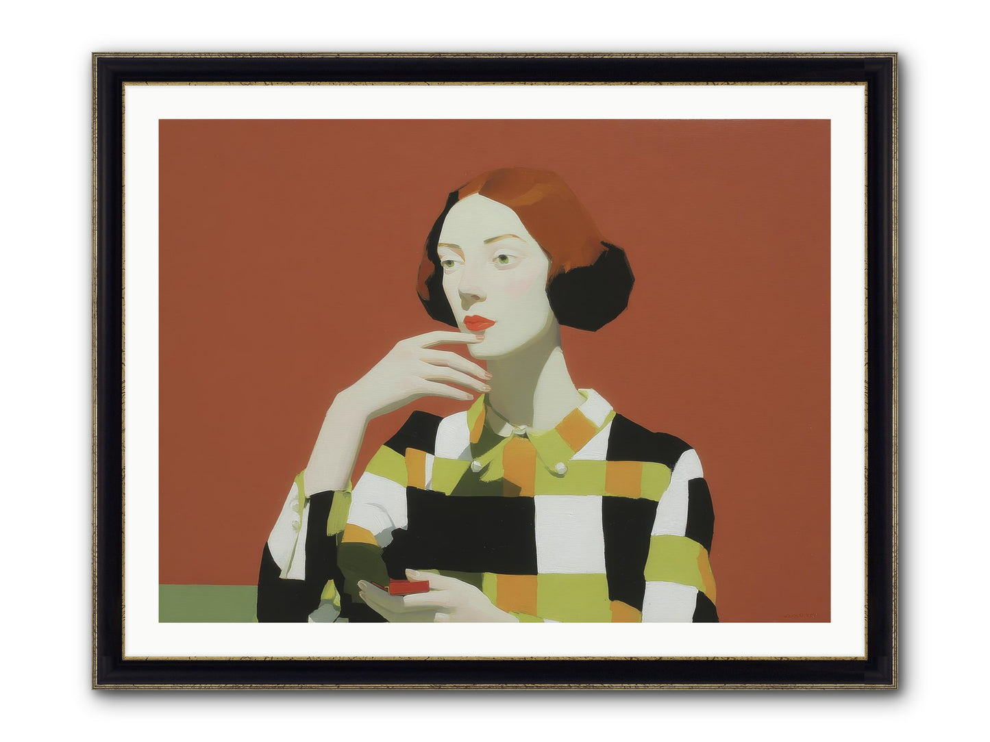 Hush Of Dawn Framed Print - Black & Gold 40x30