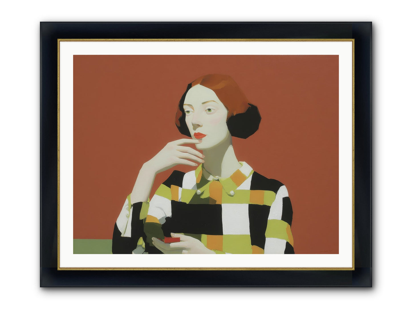 Hush Of Dawn Framed Print - Wide Black w/Gold 40x30