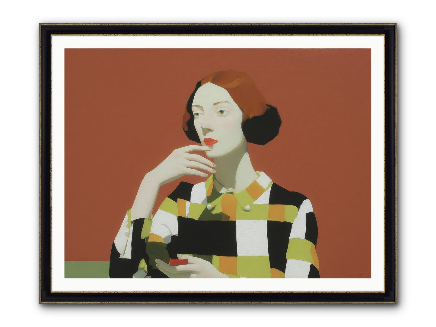 Hush Of Dawn Framed Print - Black & Gold 48x36