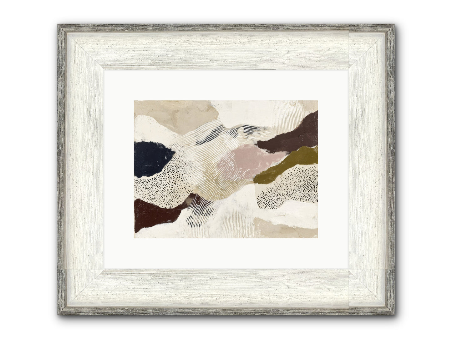 Hushed Framed Print - Driftwood White 12x9