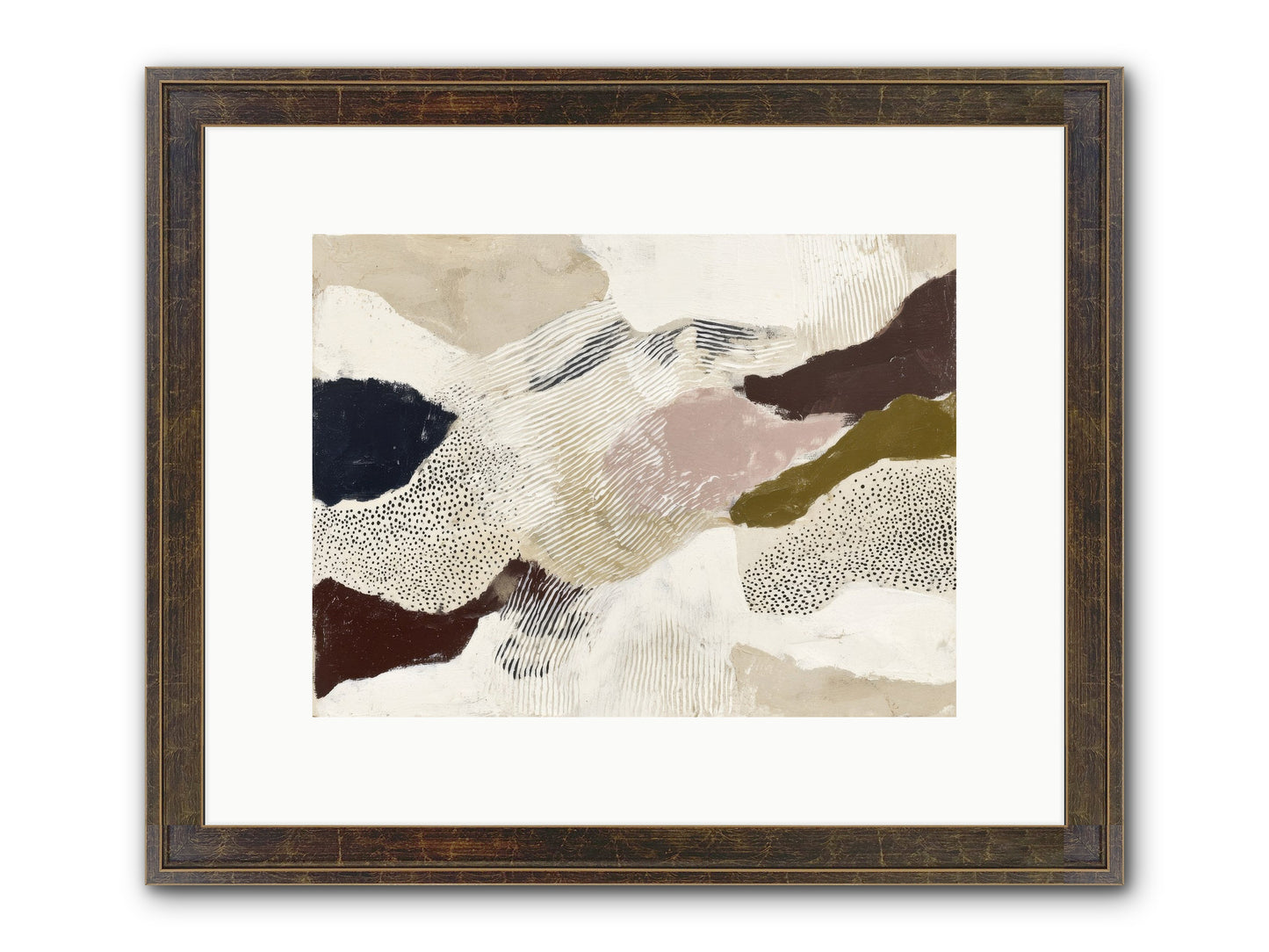 Hushed Framed Print - Slimwoods Black/Gold 12x9