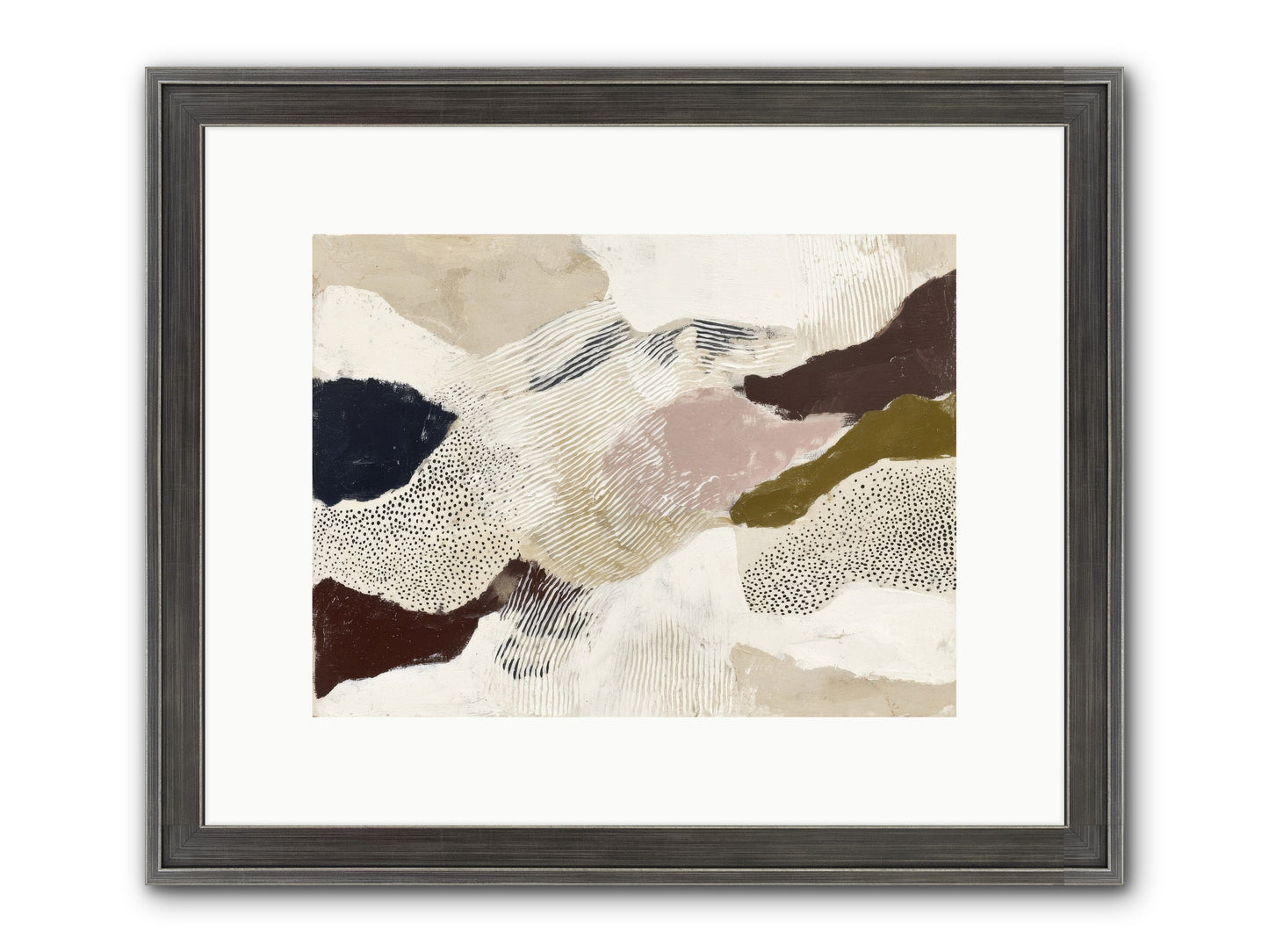 Hushed Framed Print - Slimwoods Black/Silver 12x9