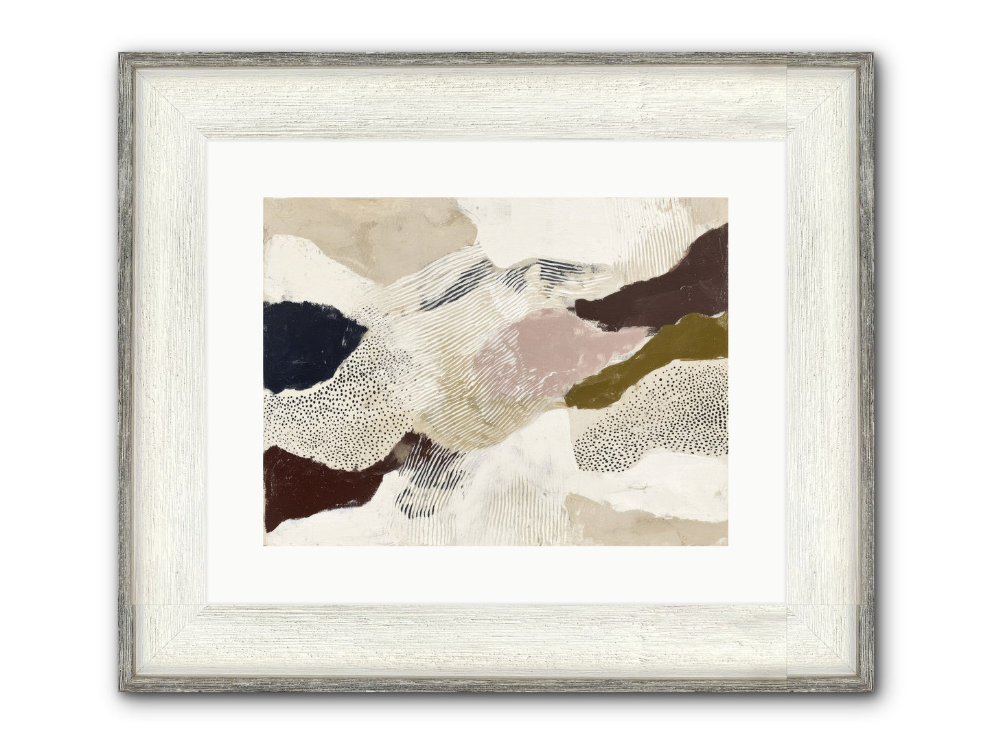 Hushed Framed Print - Driftwood White 16x12