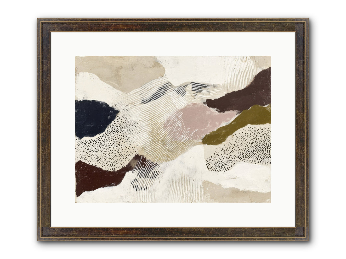 Hushed Framed Print - Slimwoods Black/Gold 16x12