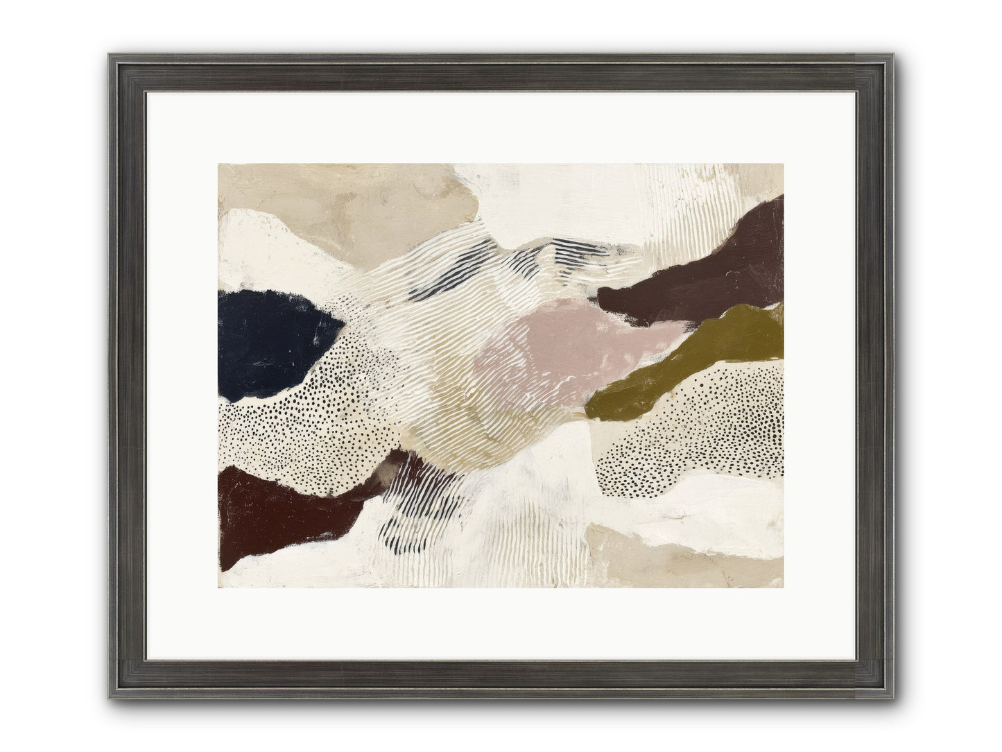 Hushed Framed Print - Slimwoods Black/Silver 16x12
